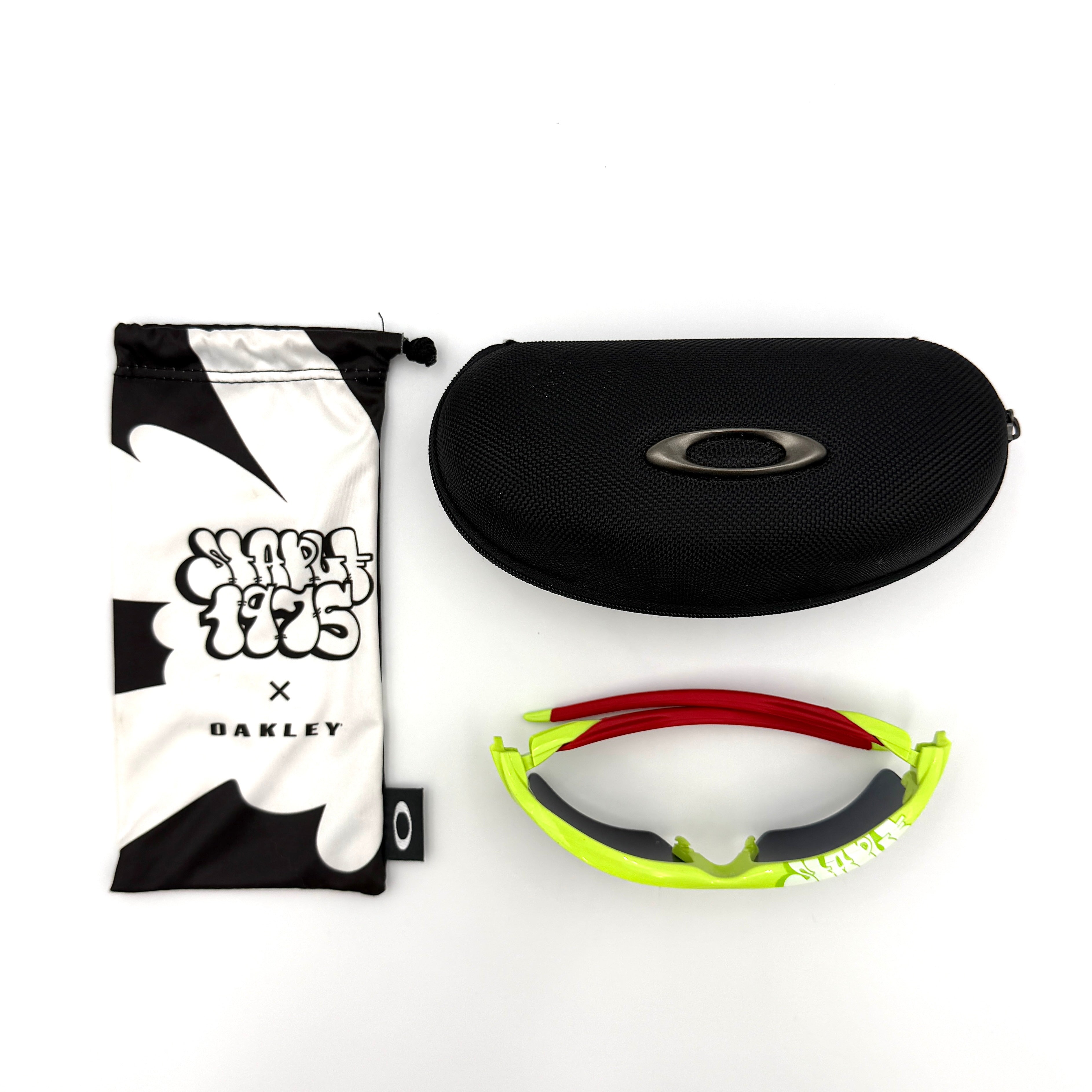 Oakley Flak 2.0 Prizm Sunglasses Neon Yellow/Red (Staple Graffiti Collection)