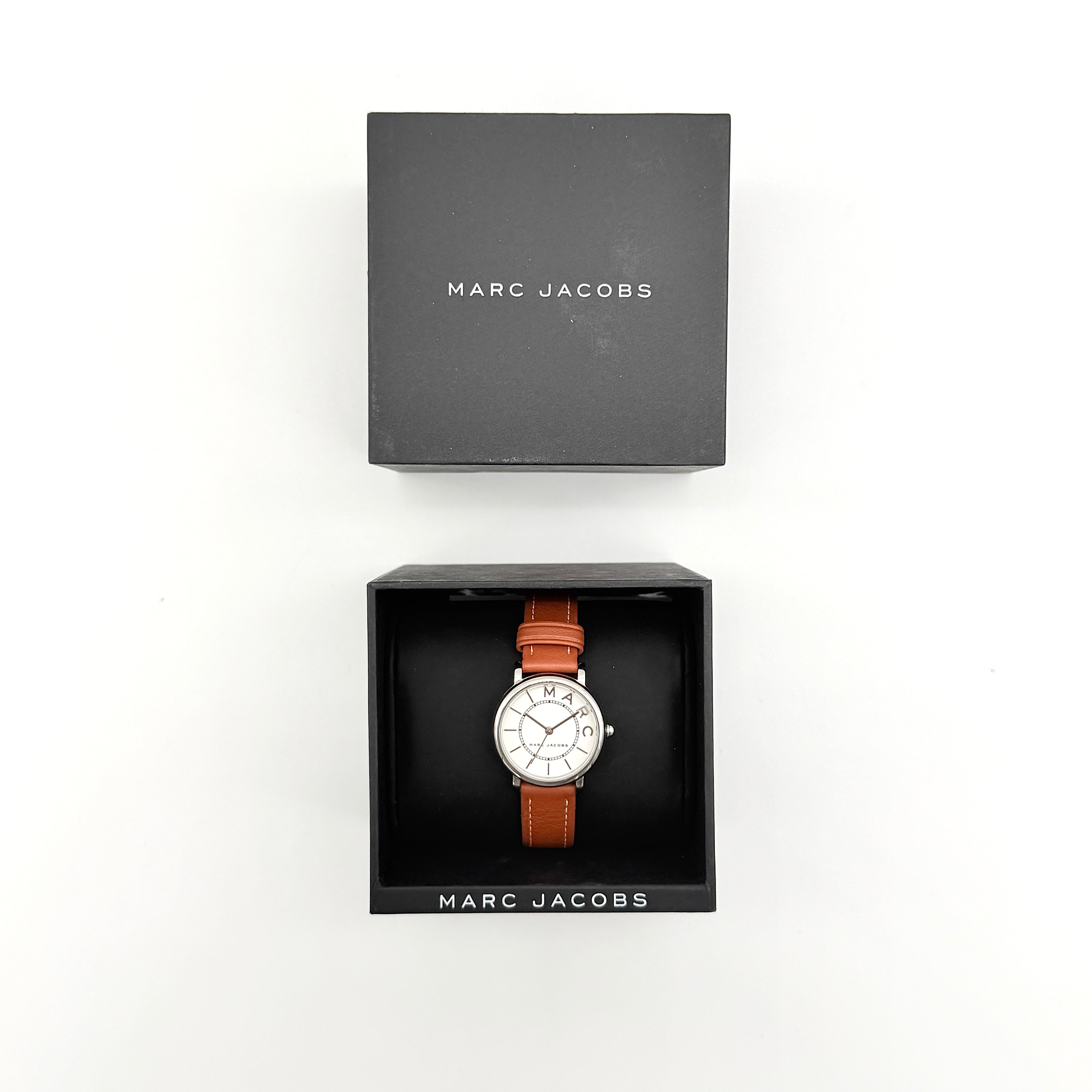Marc Jacobs Roxy MJ1572 White Dial Watch Brown