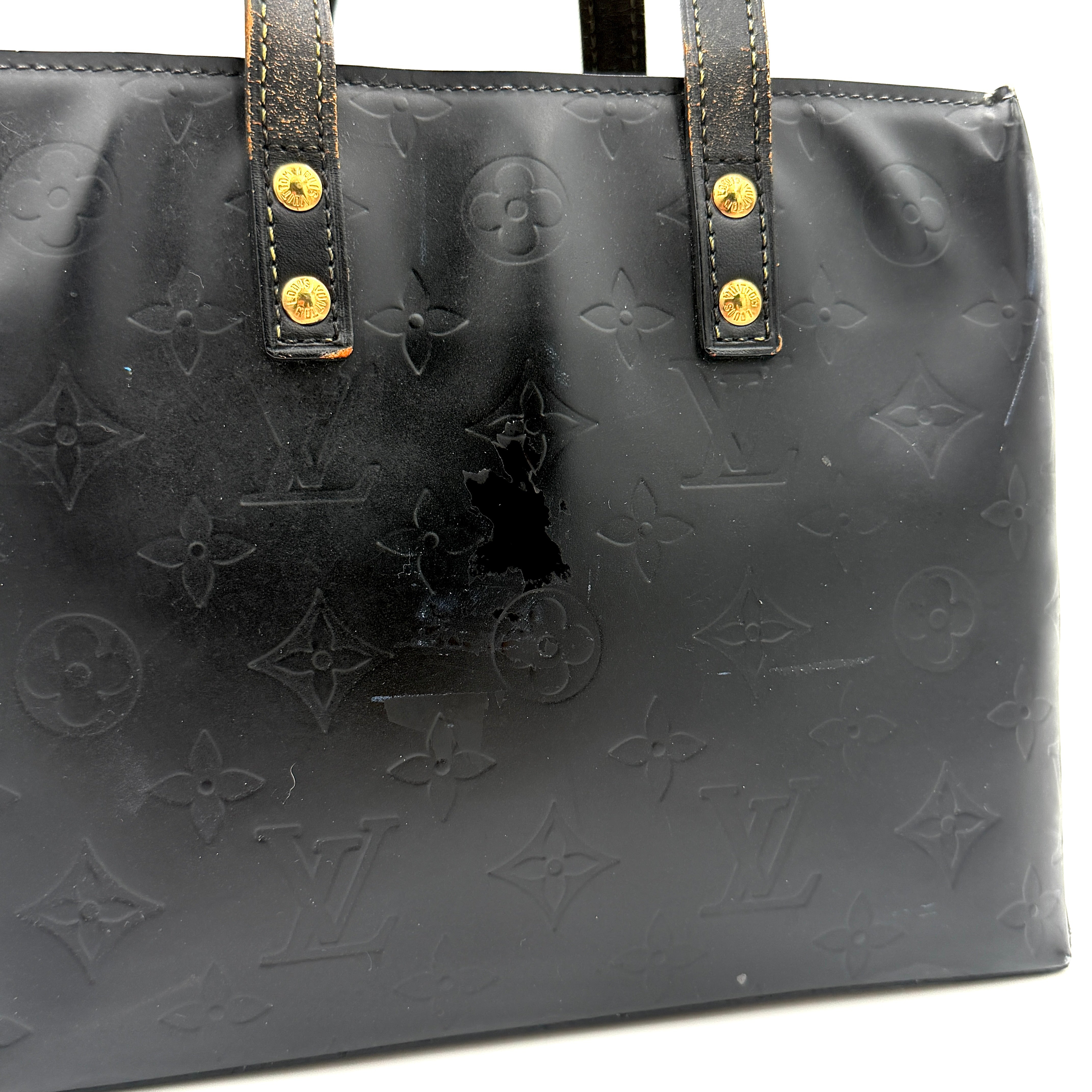 Louis Vuitton Monogram Vernis Reade PM Shoulder Bag Black