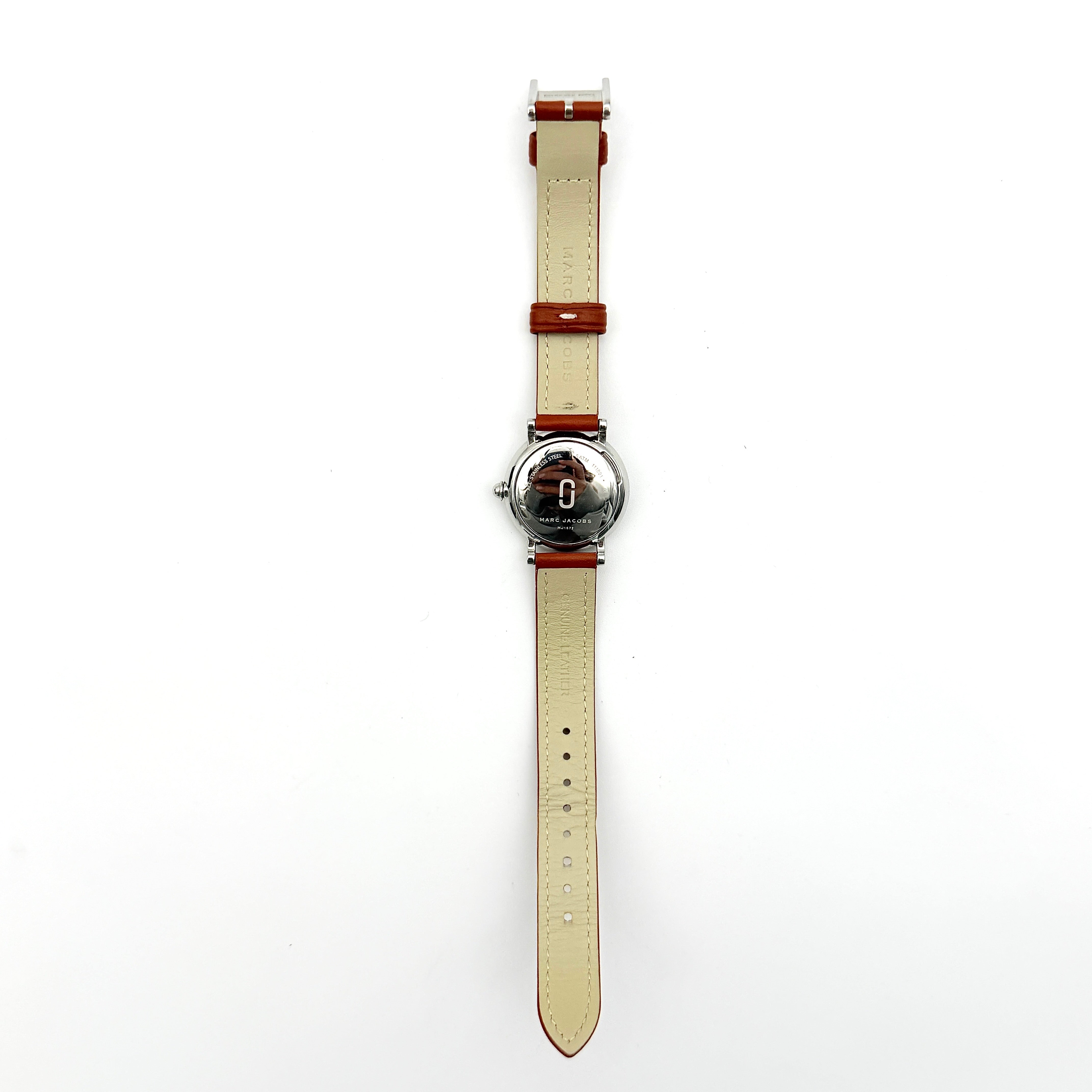 Marc Jacobs Roxy MJ1572 White Dial Watch Brown