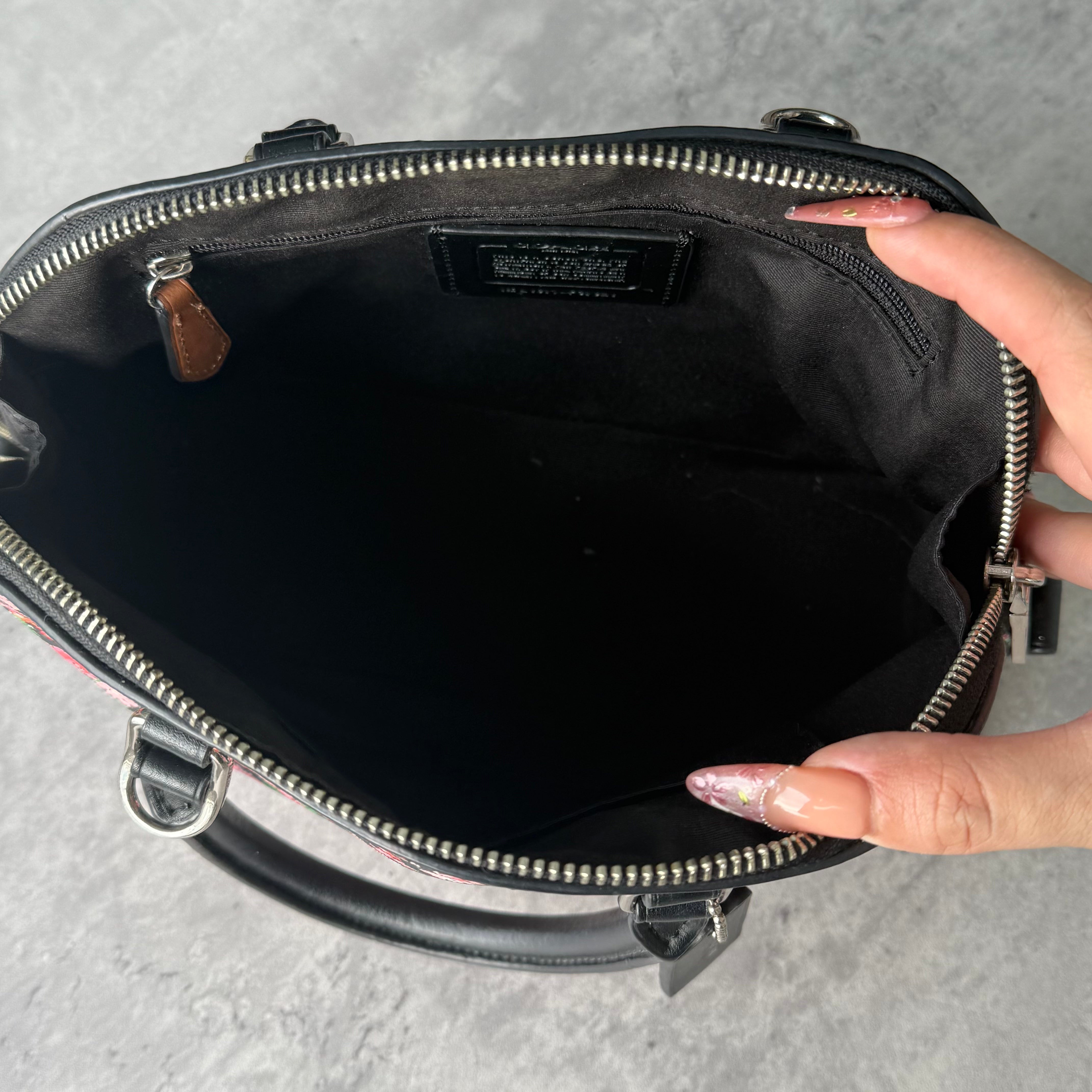 Coach 2Way Signature Sierra Floral HandBag Multicolor