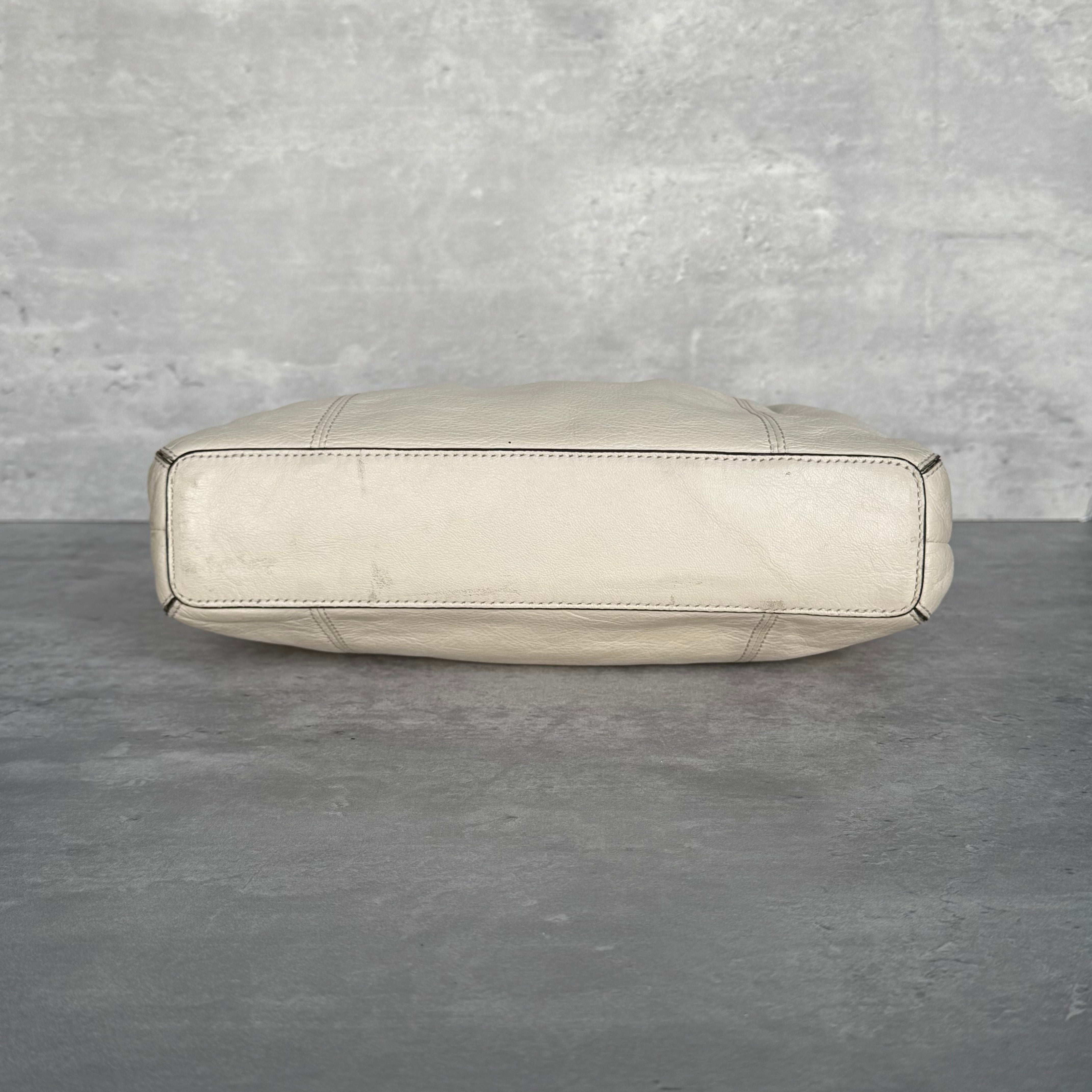 Coach Y2K Ashley Mini Tote Bag Cream/Silver