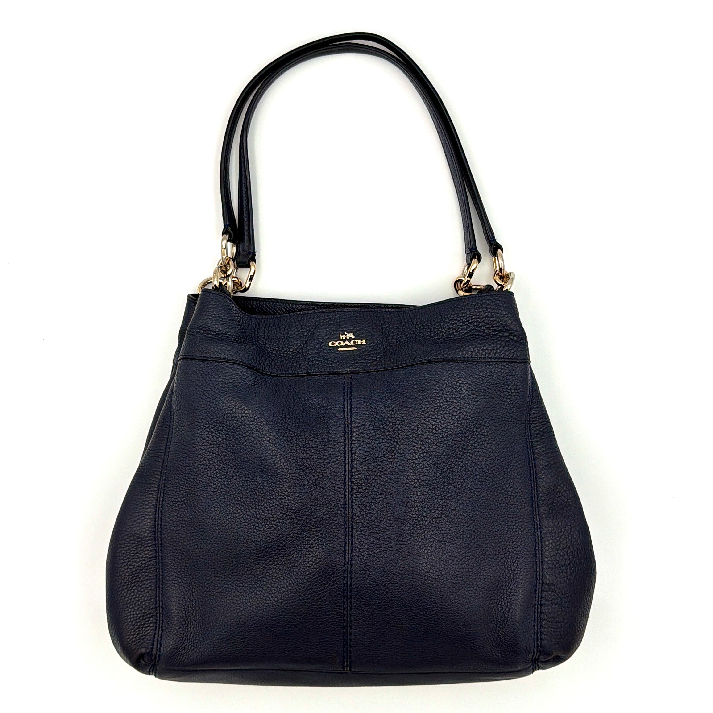 Coach Signature Lexy Shoulder Bag Black