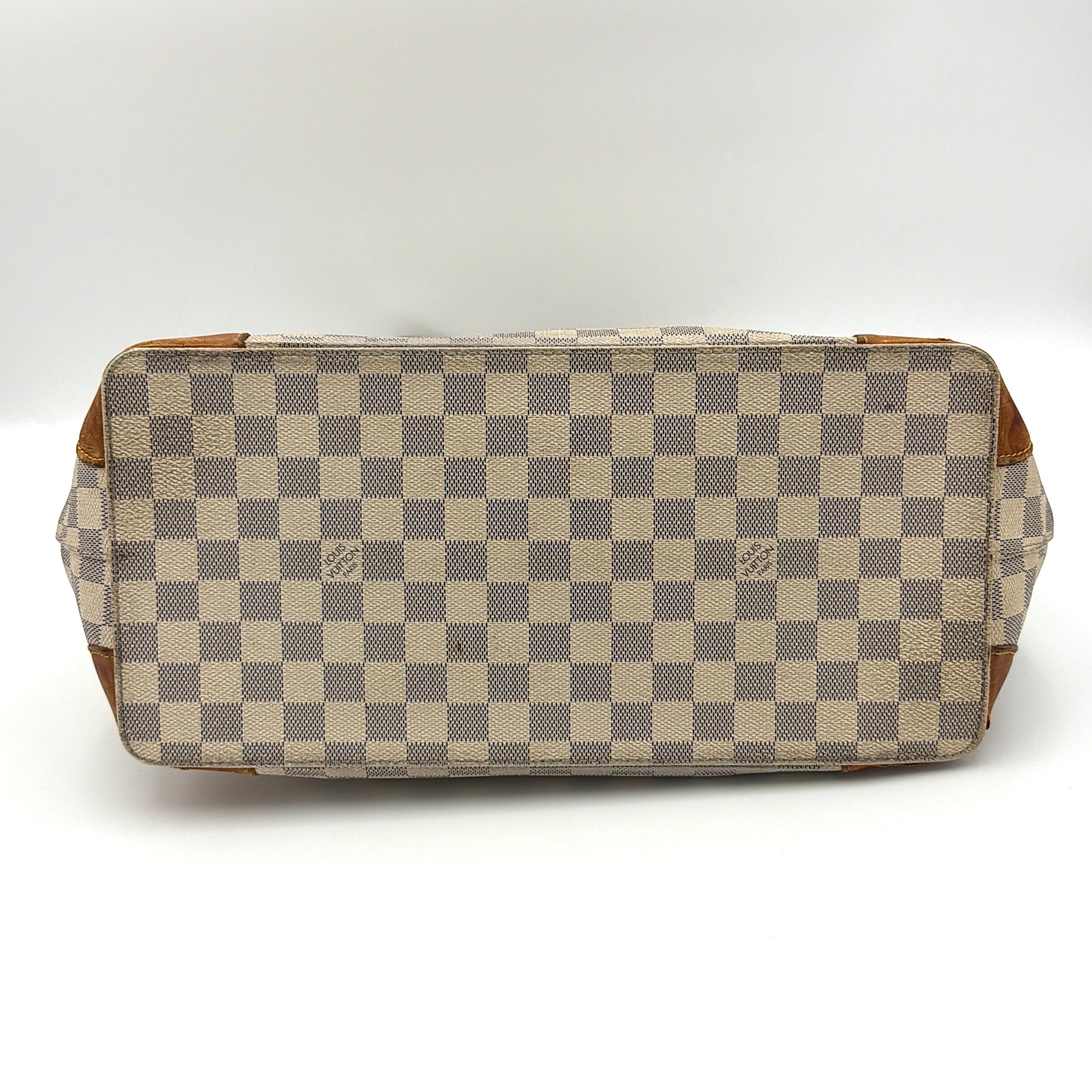 Louis Vuitton Damier Azur Hampstead MM Tote Bag