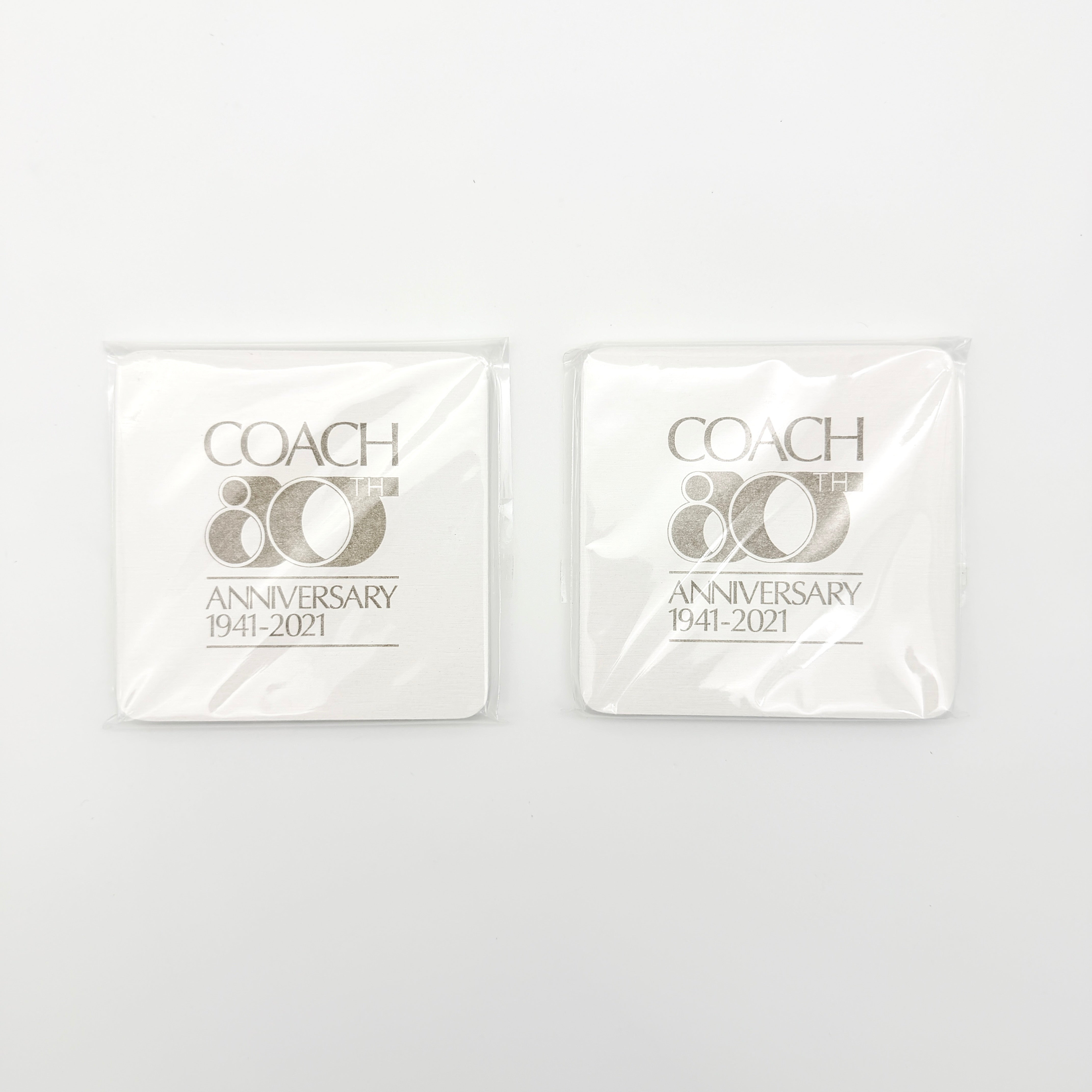 Coach 80th Anniversary Coasters White (2)