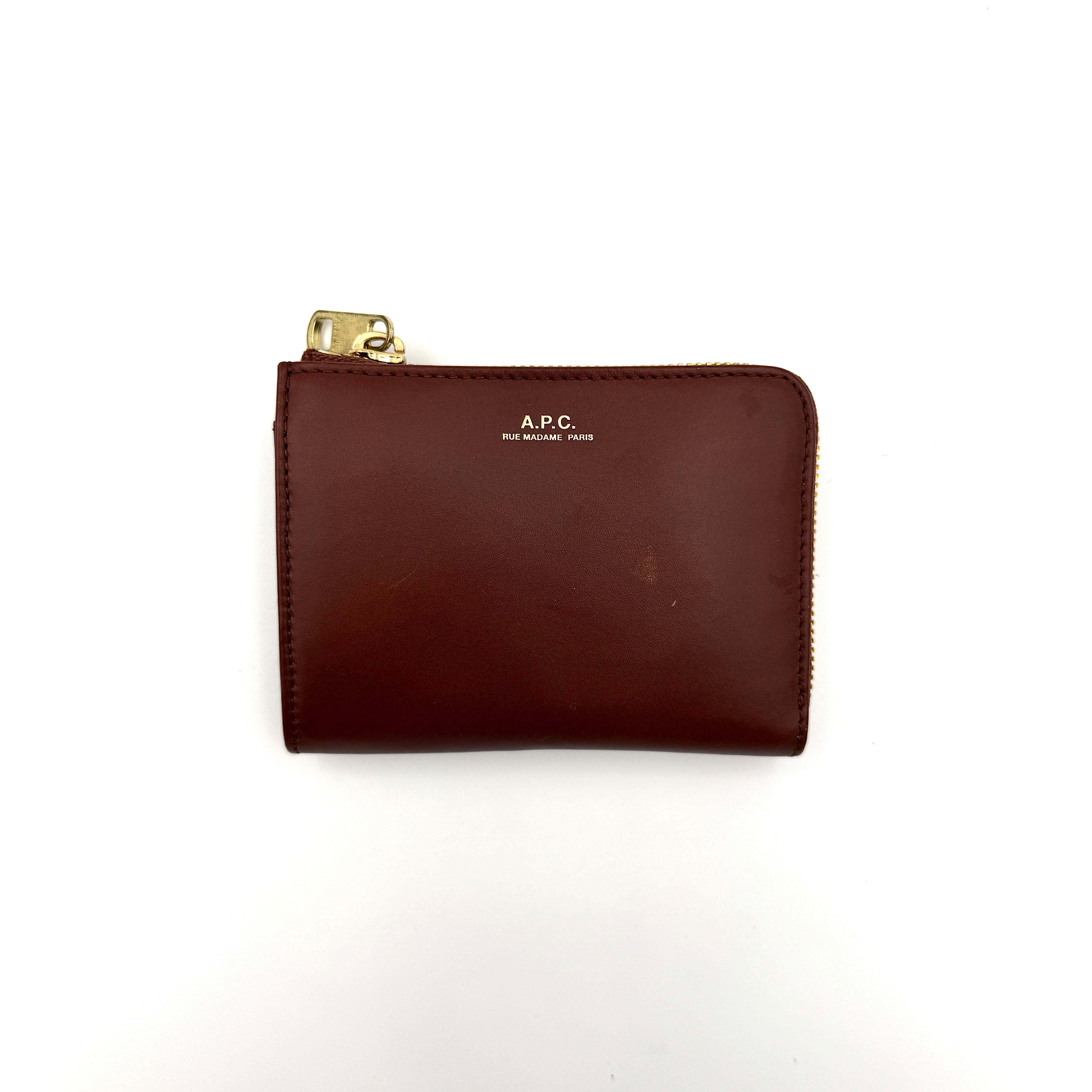 A.P.C Lise Compact Wallet Brown