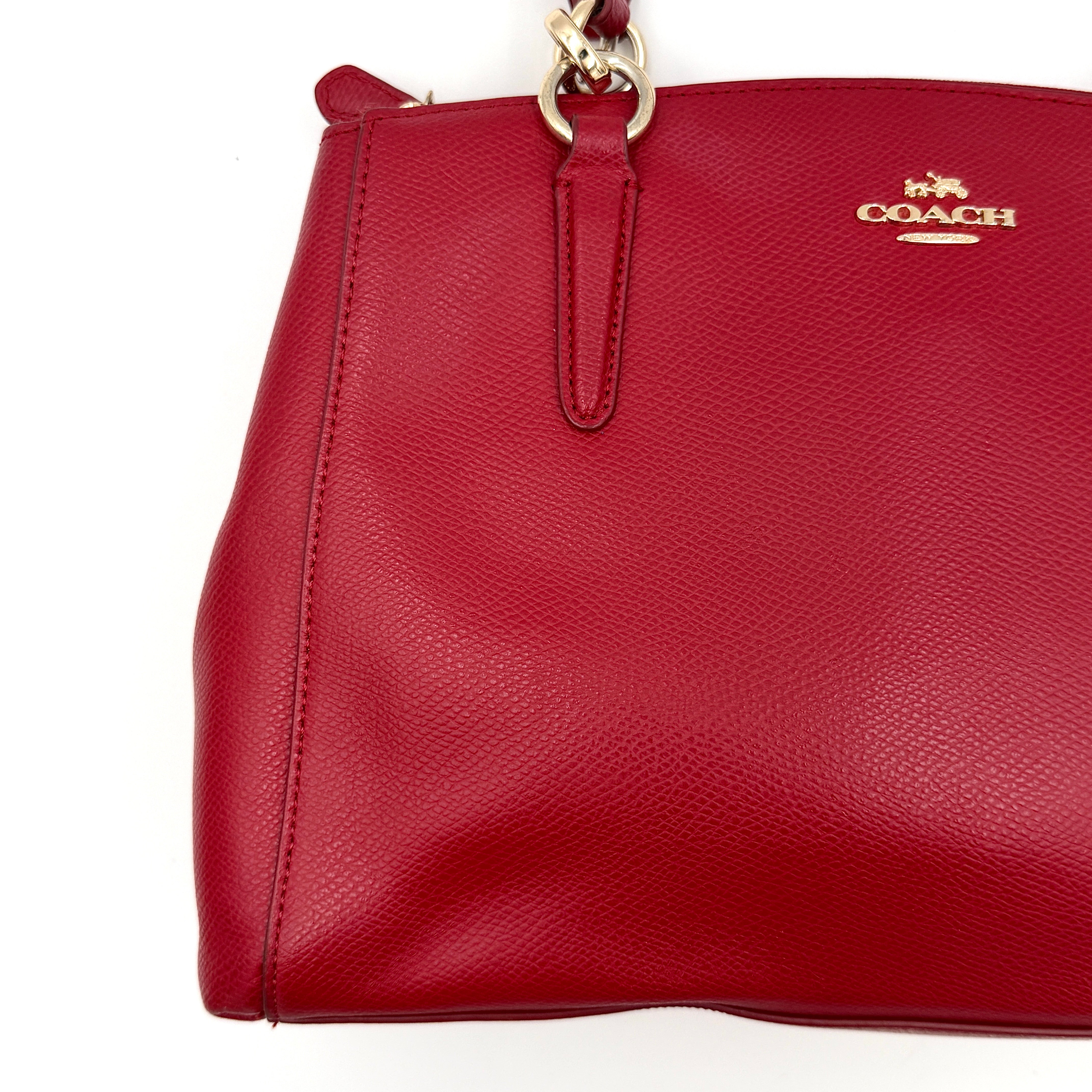 Coach 2Way Christie Carryall Handbag Red