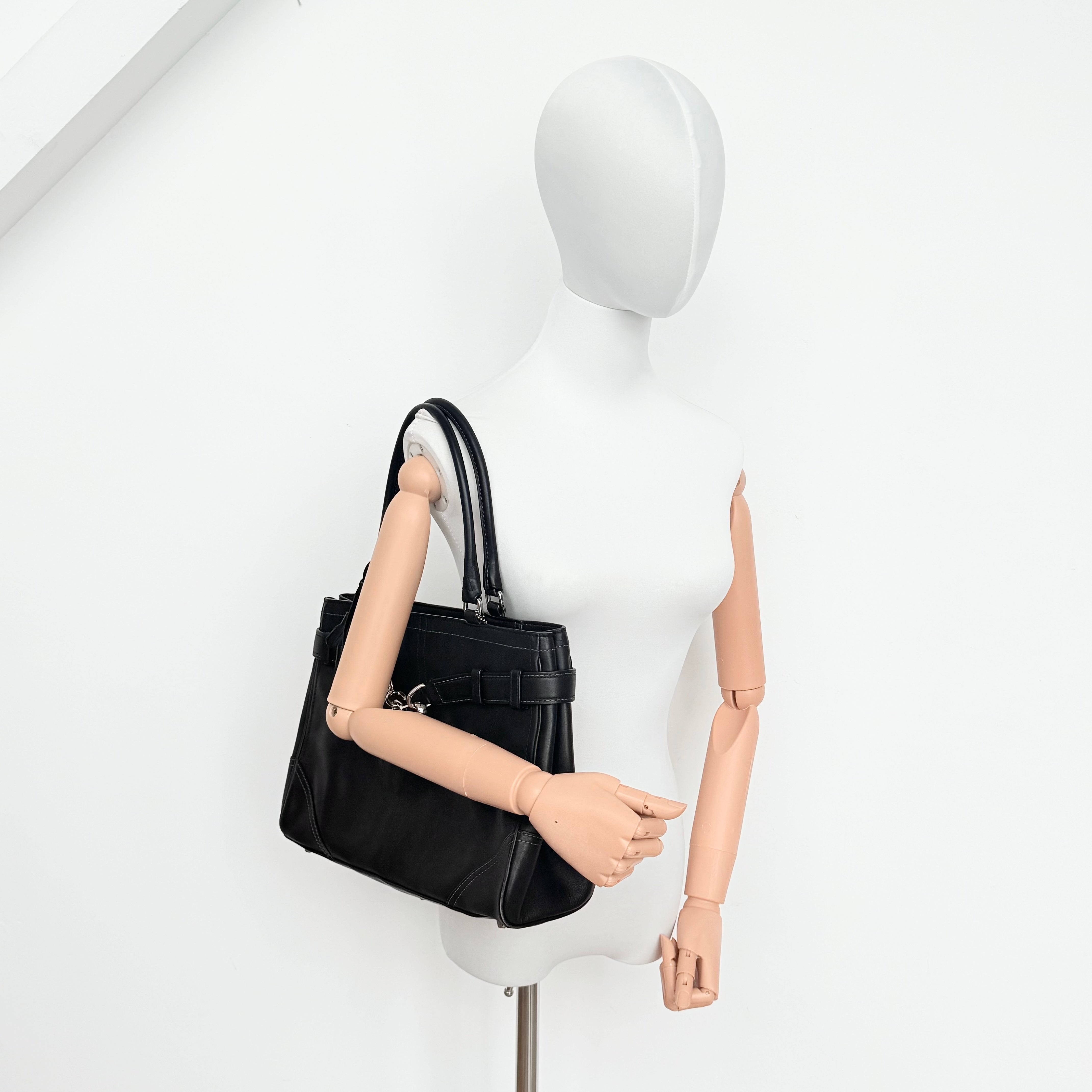 Coach Hampton Carryall Shoulder Bag Black