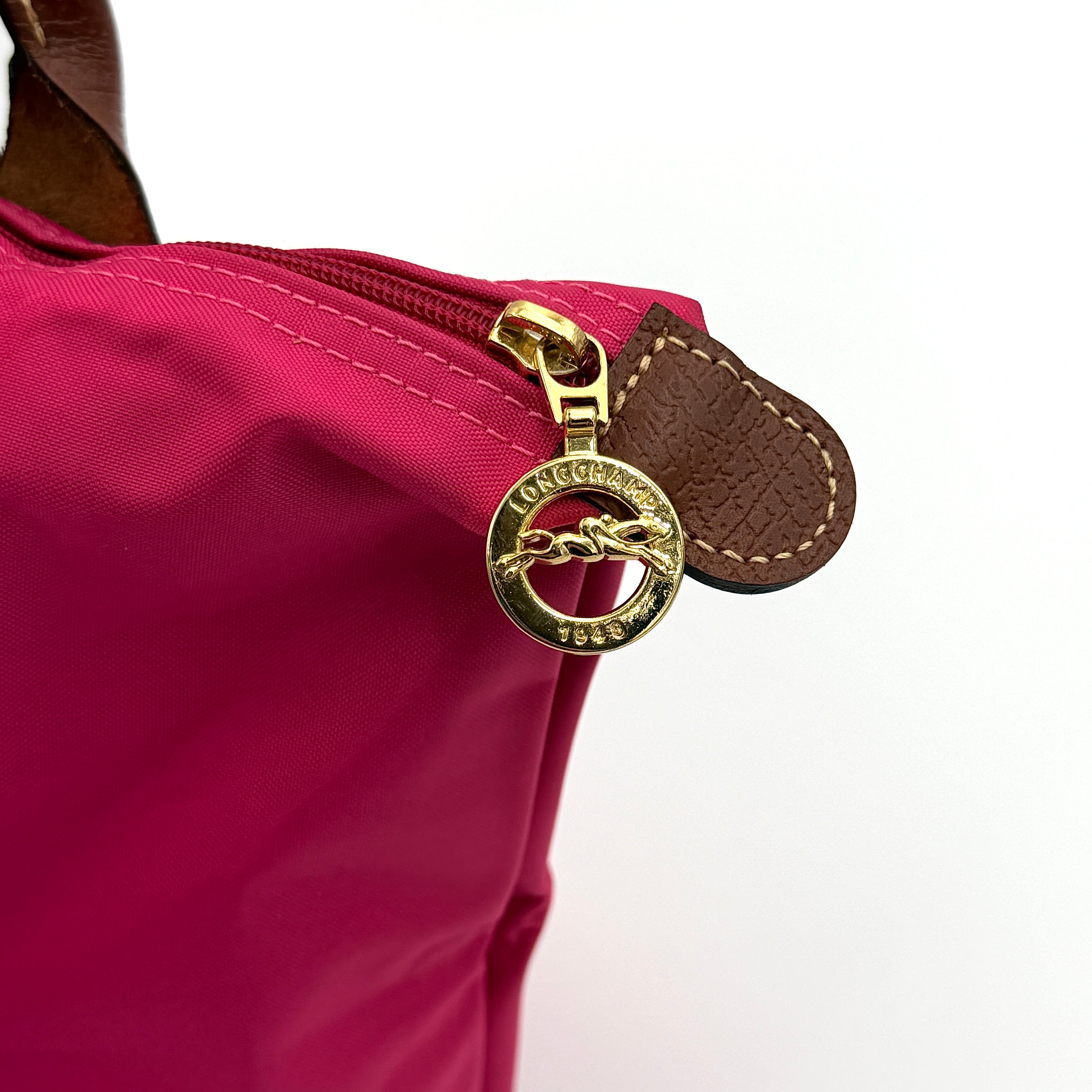 Longchamp Le Pliage Original Tote Bag Pink/Brown (Foldable)