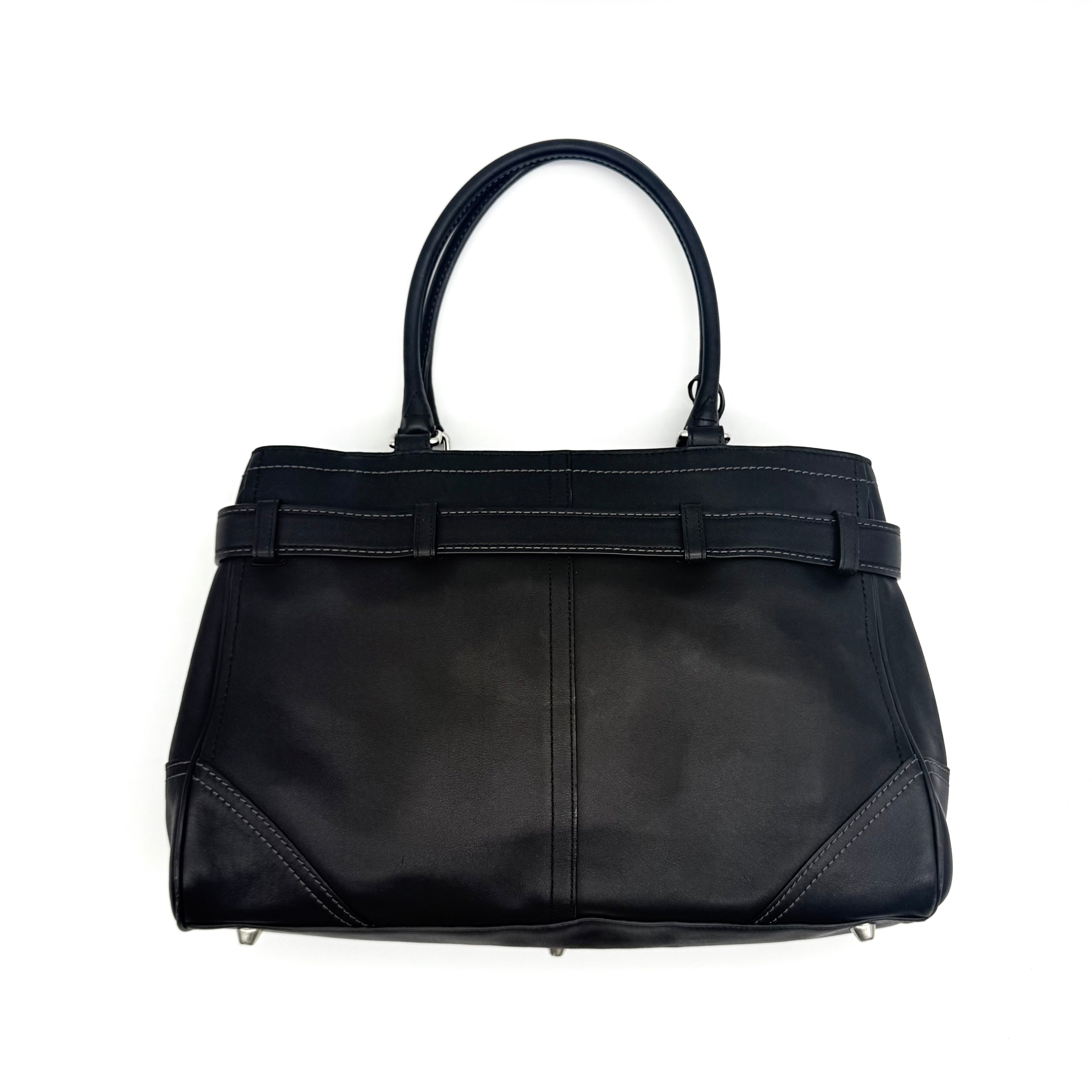 Coach Hampton Carryall Shoulder Bag Black