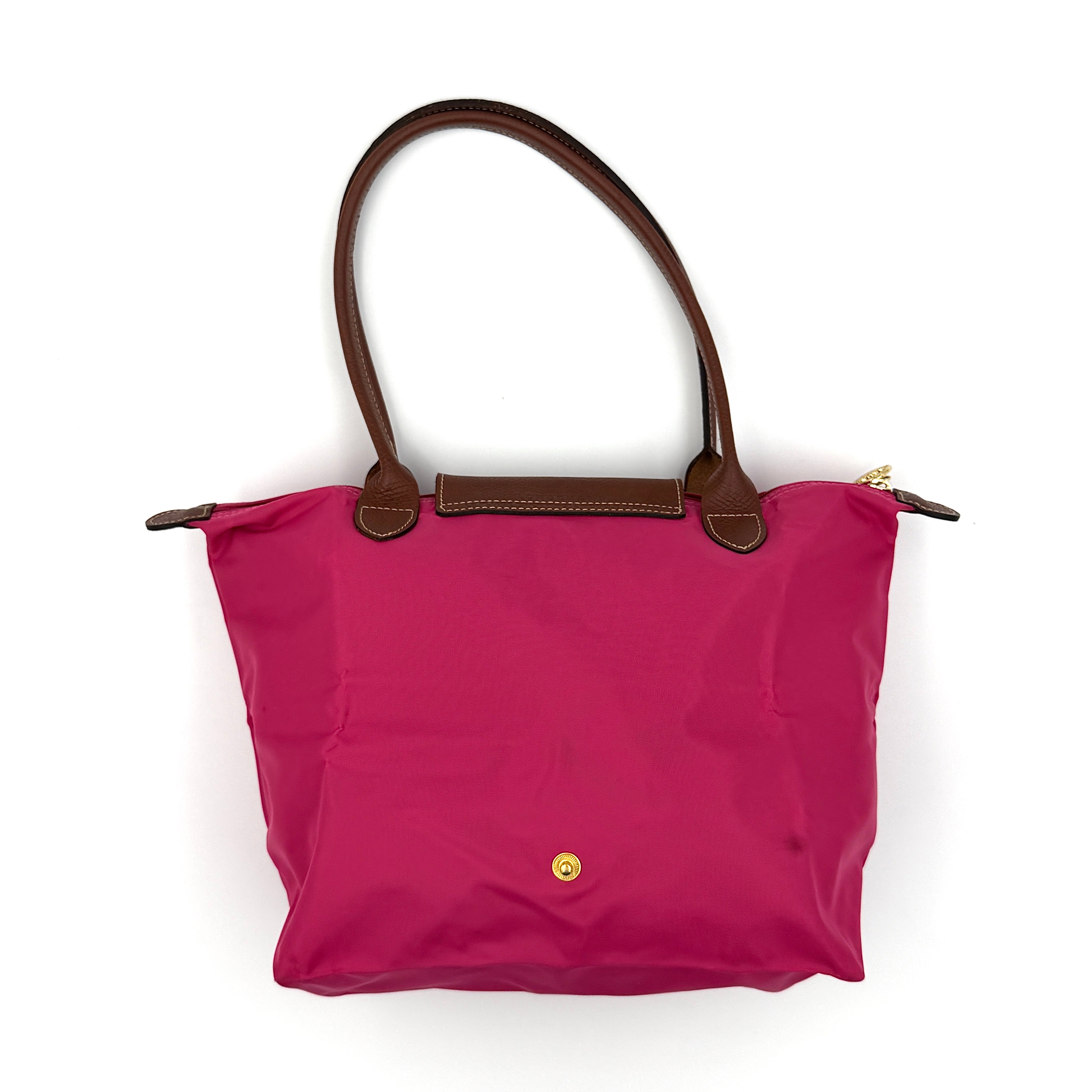 Longchamp Le Pliage Original Tote Bag Pink/Brown (Foldable)