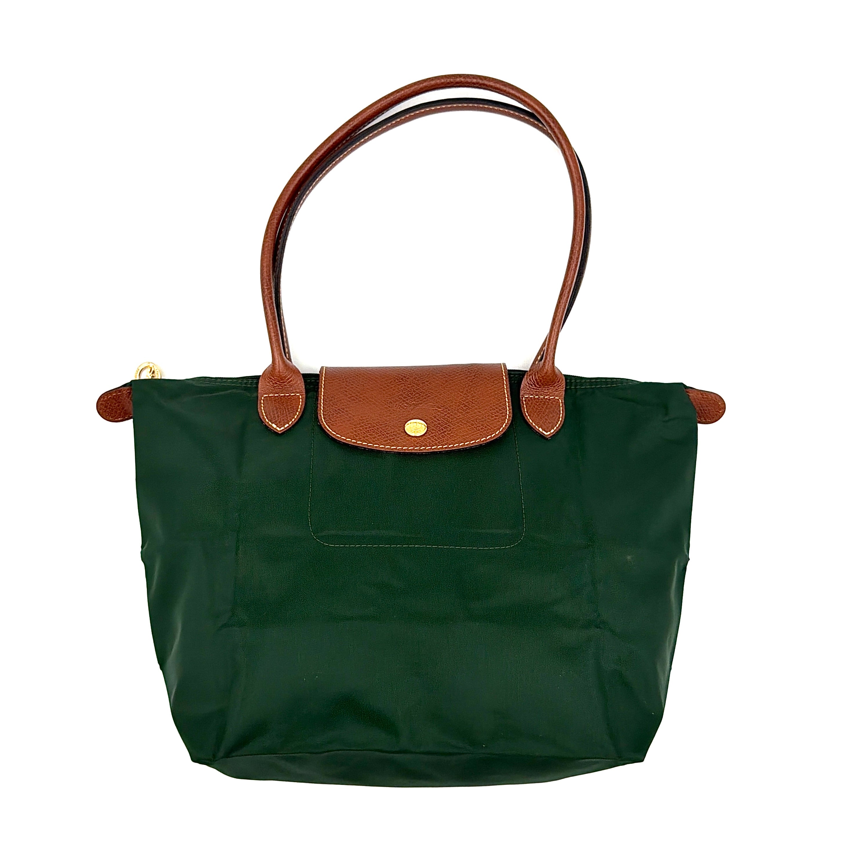 Longchamp Le Pliage Original Tote Bag Green/Brown