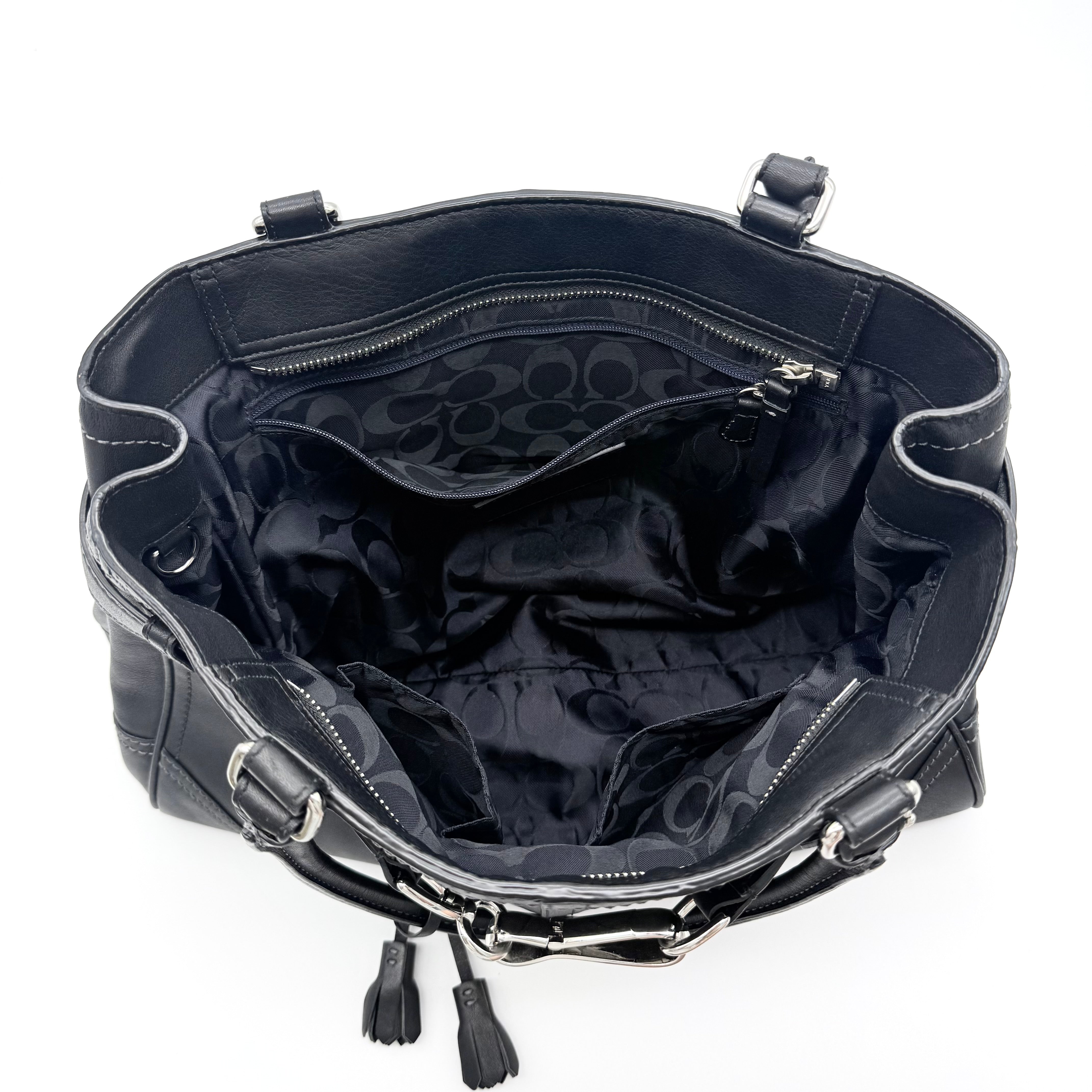 Coach Hampton Carryall Shoulder Bag Black
