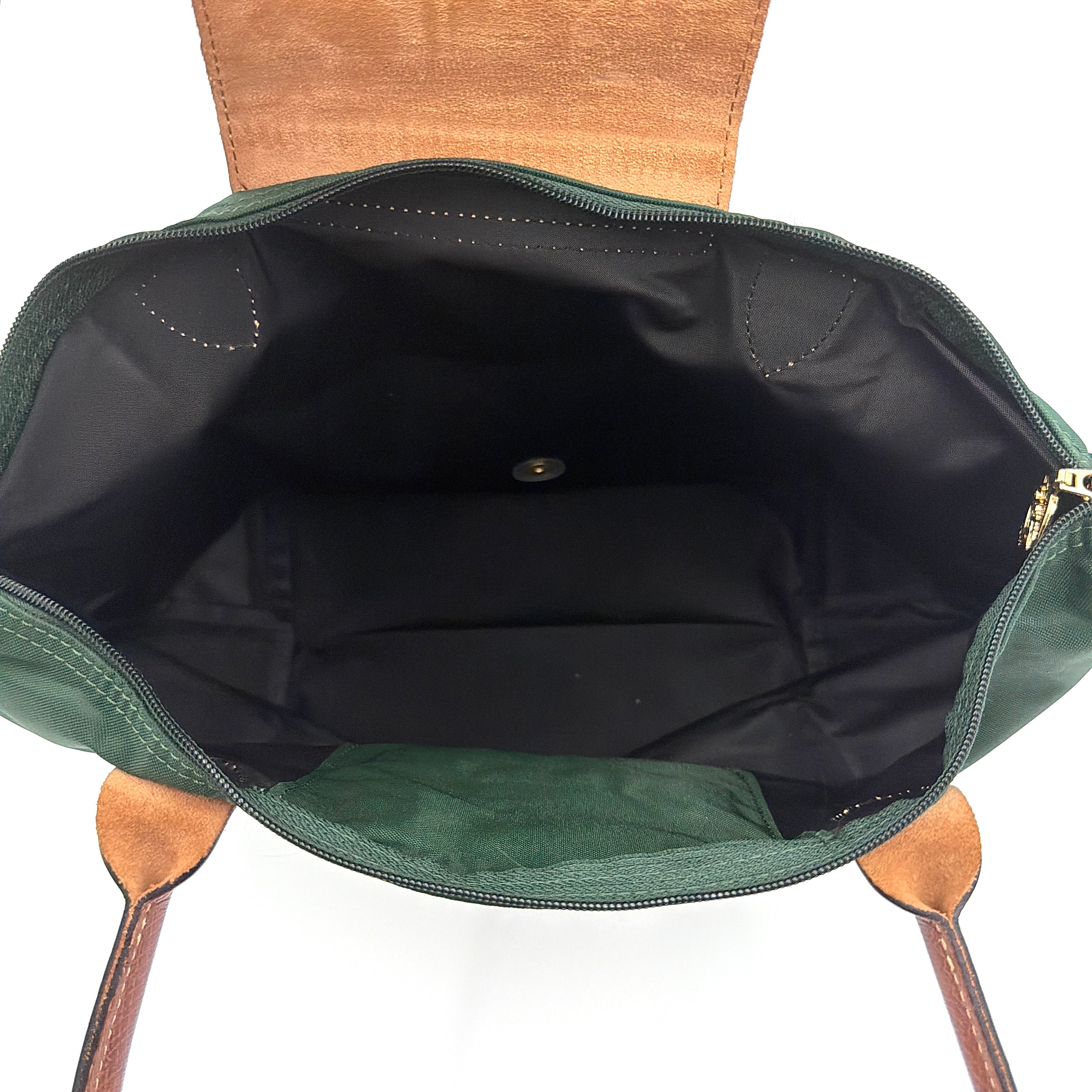 Longchamp Le Pliage Original Tote Bag Green/Brown