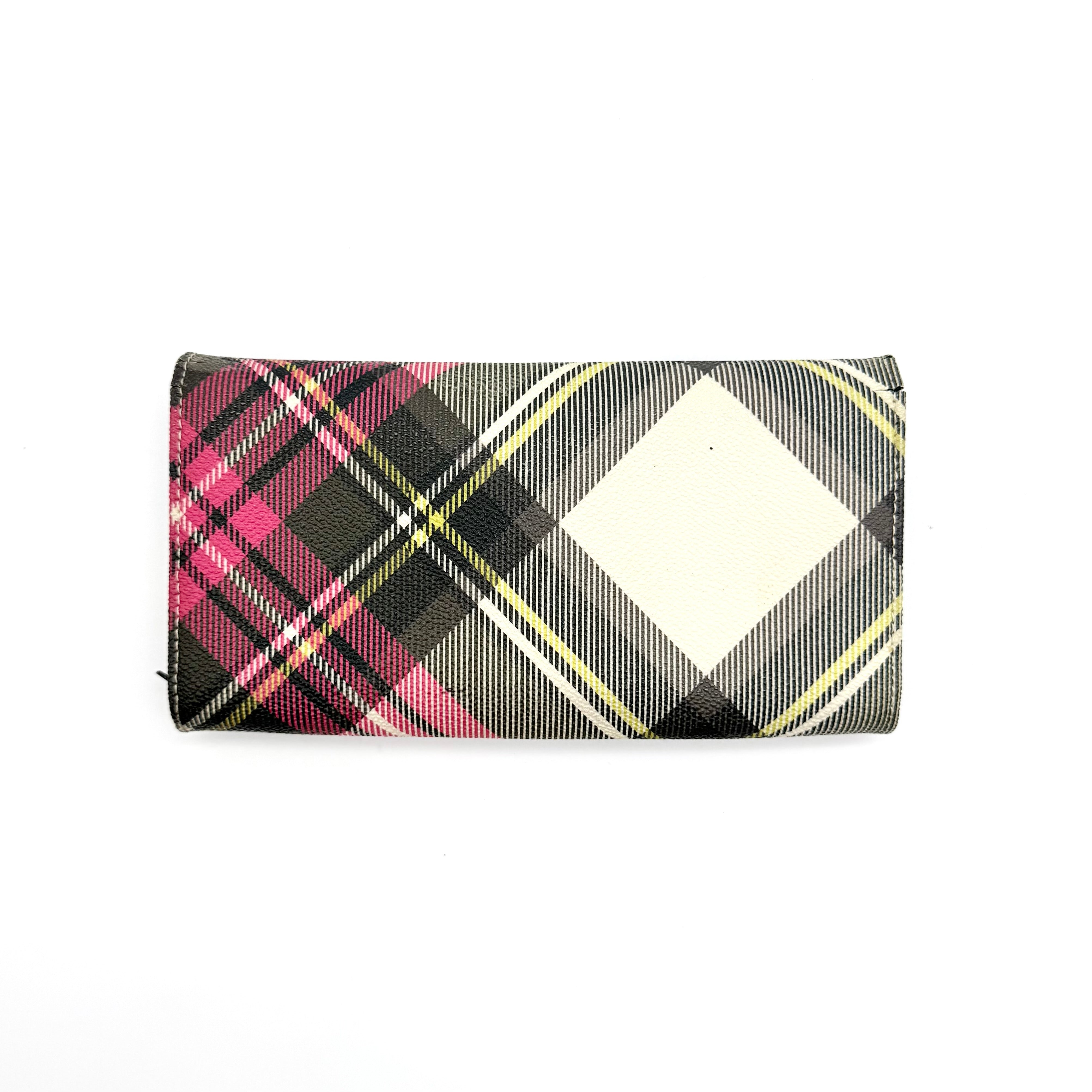 Vivienne Westwood Signature Orb Tartan Wallet Multi