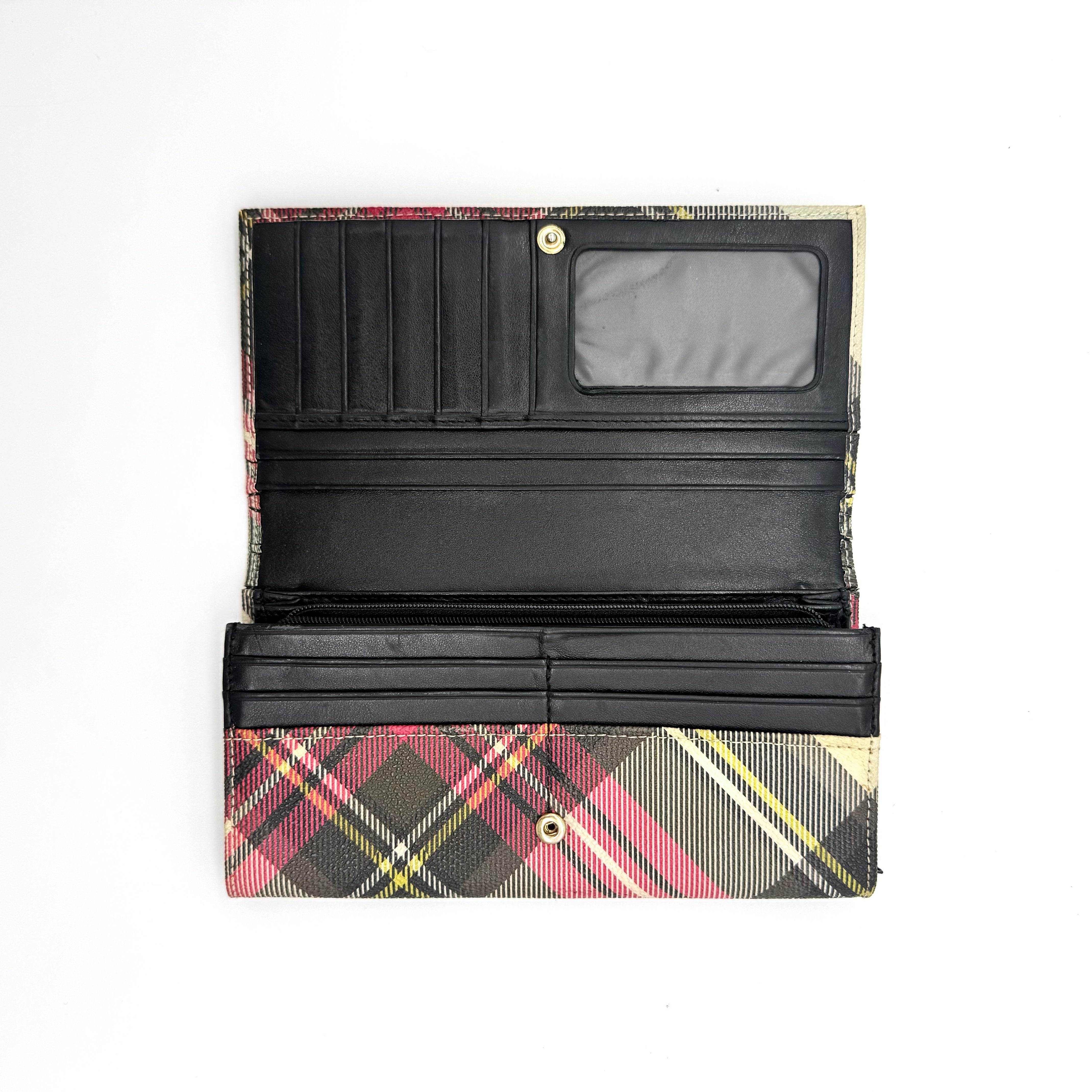 Vivienne Westwood Signature Orb Tartan Wallet Multi