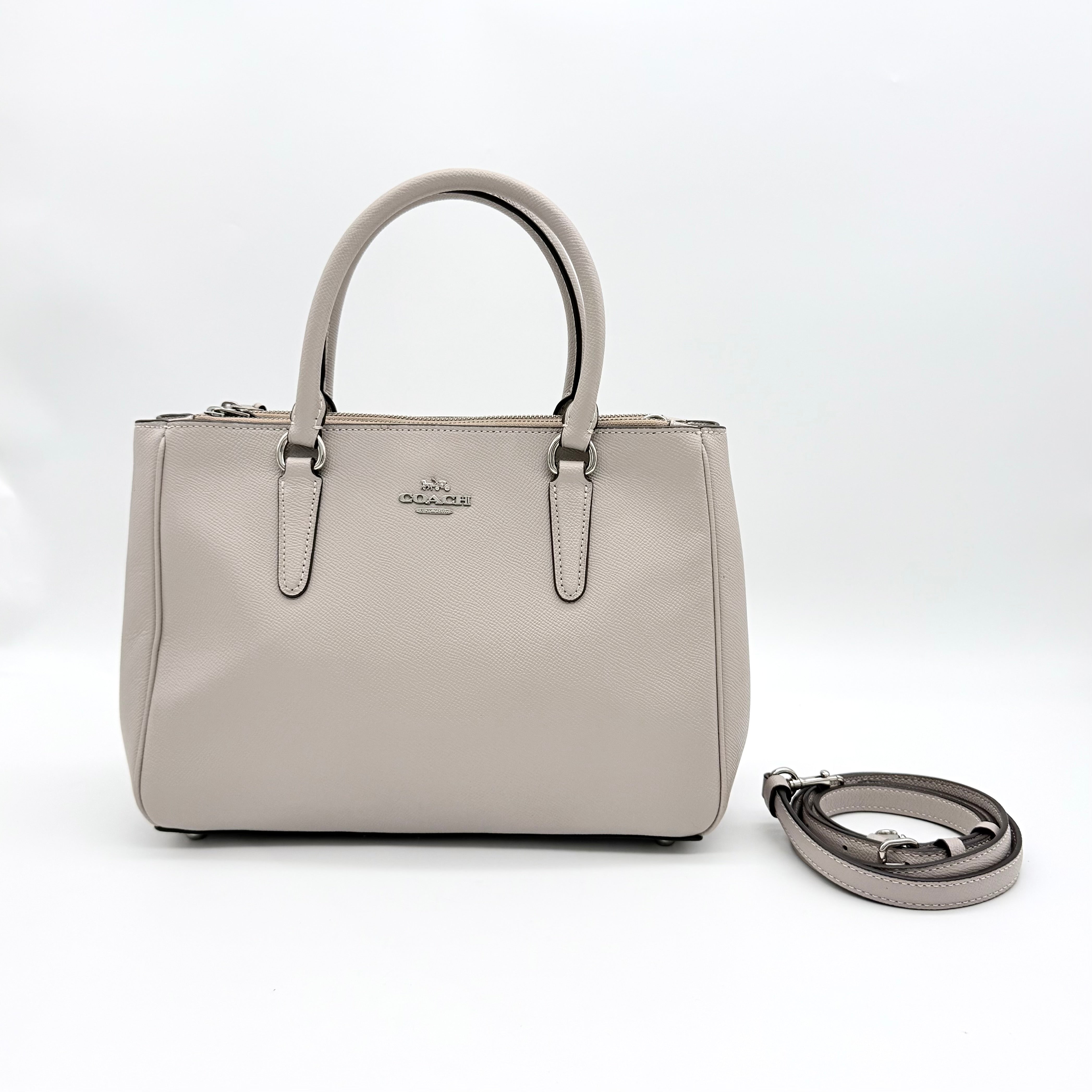Coach 2Way Surrey Carryall Handbag Grey