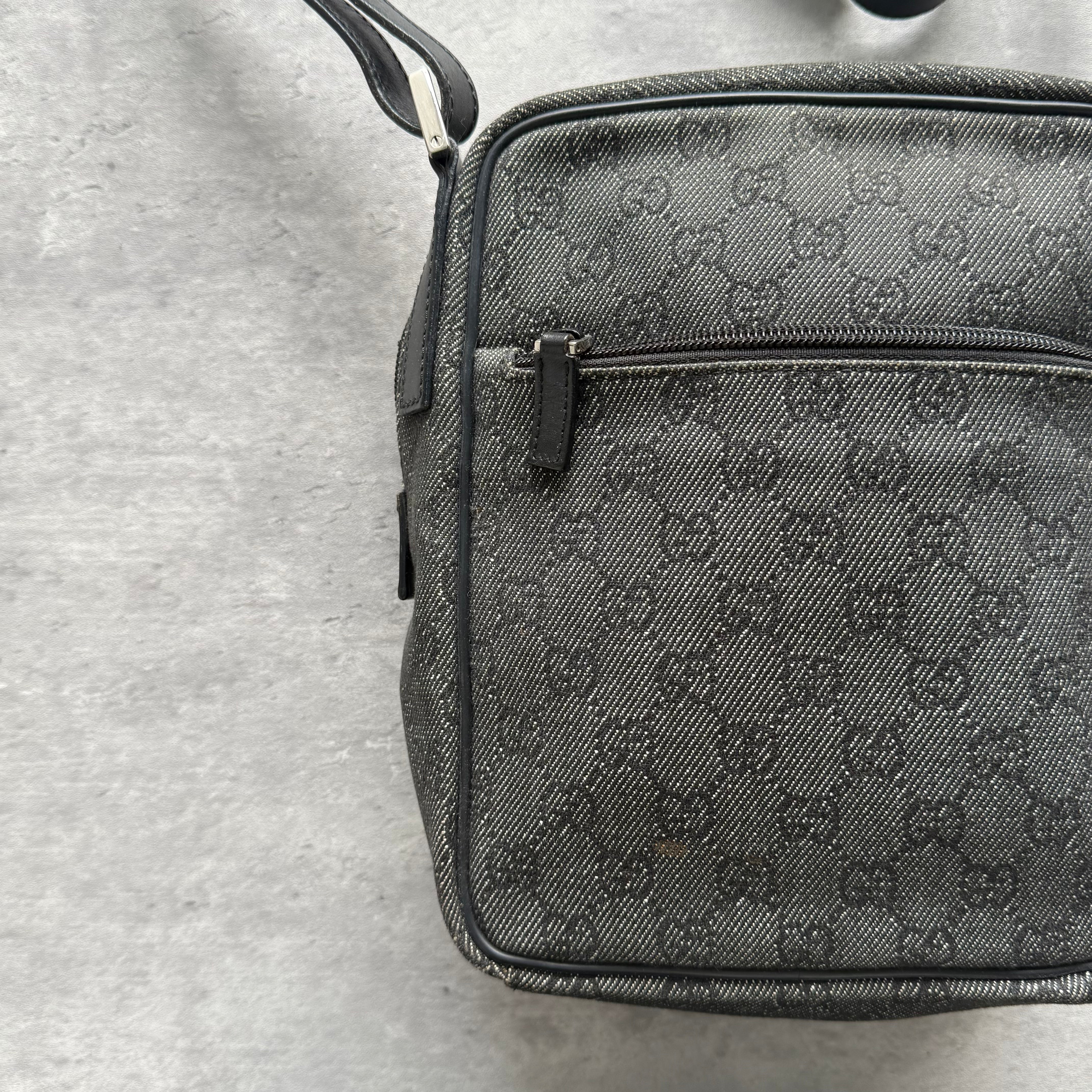 Gucci GG Monogram Crossbody Bag Black