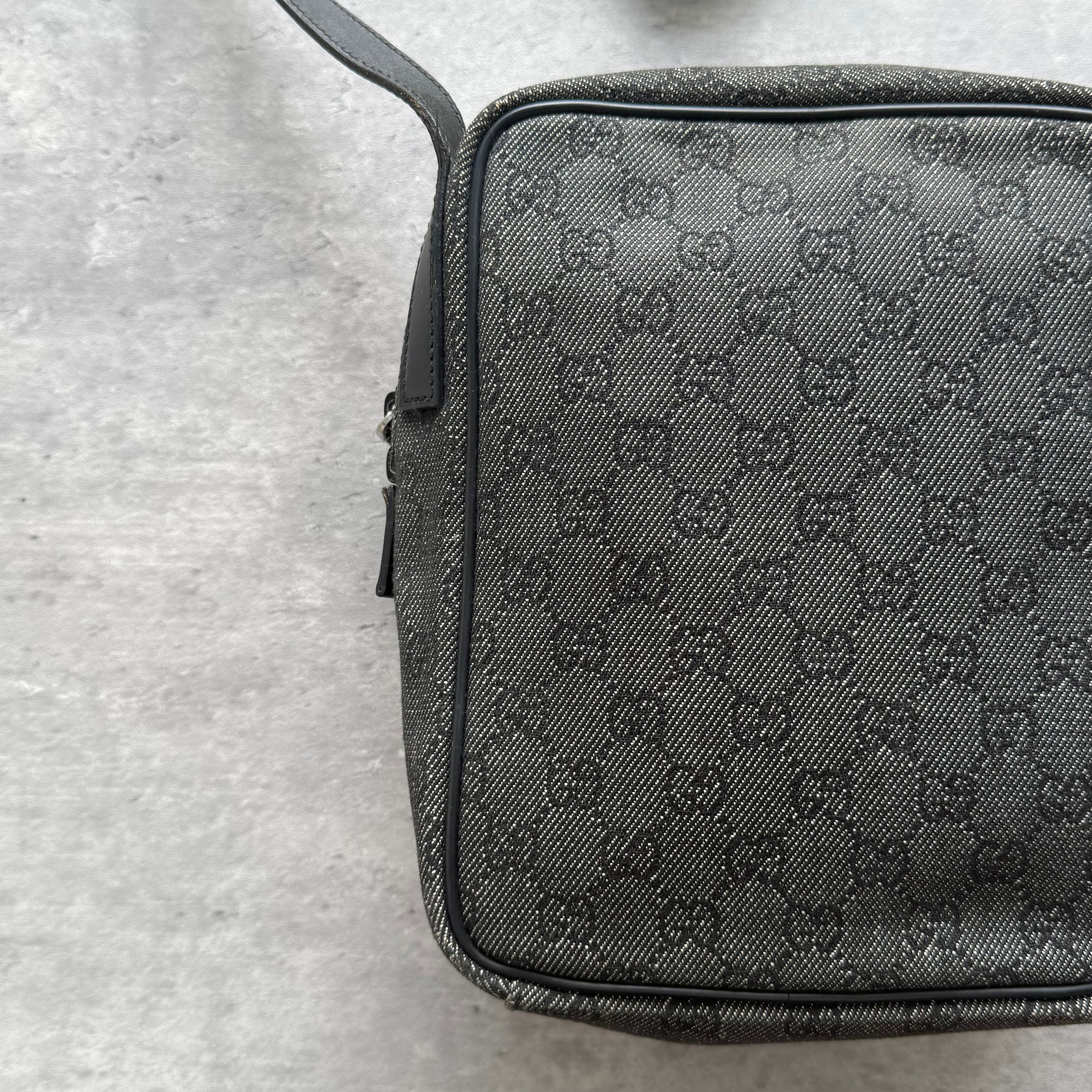 Gucci GG Monogram Crossbody Bag Black