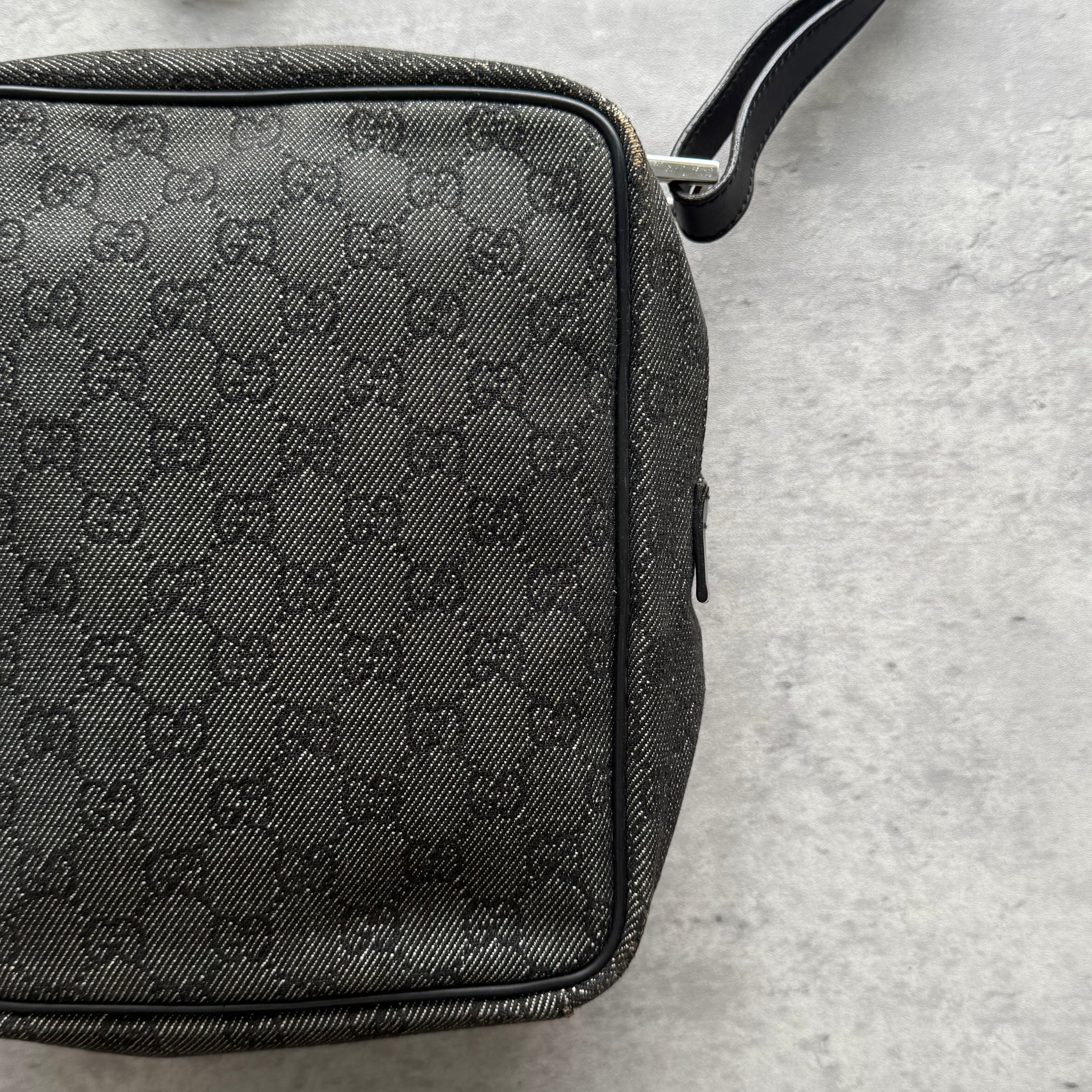 Gucci GG Monogram Crossbody Bag Black