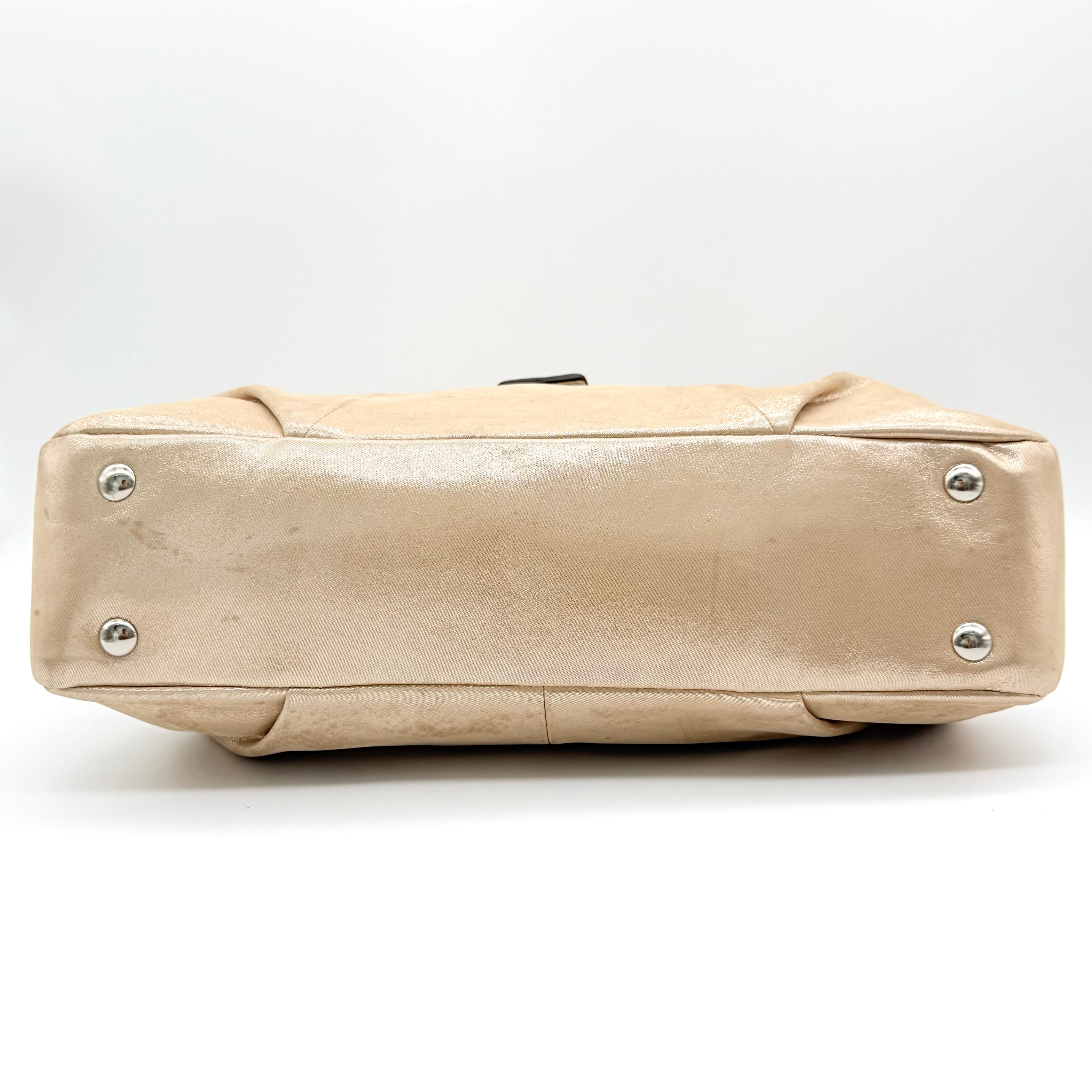 Coach Y2K Soho East West Shoulder Bag Metallic Beige