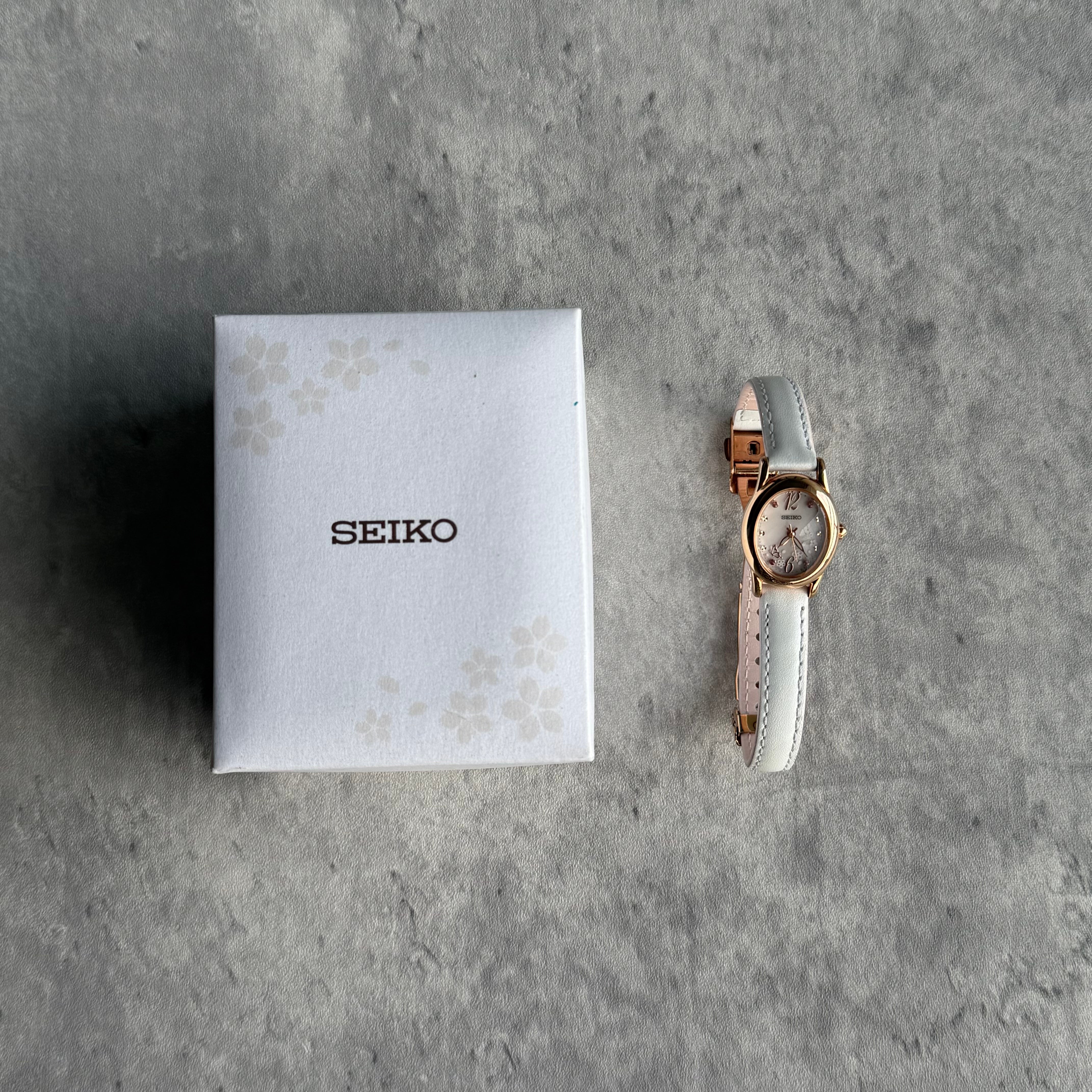 Seiko Sakura Blooming Limited Watch Rose Gold/White
