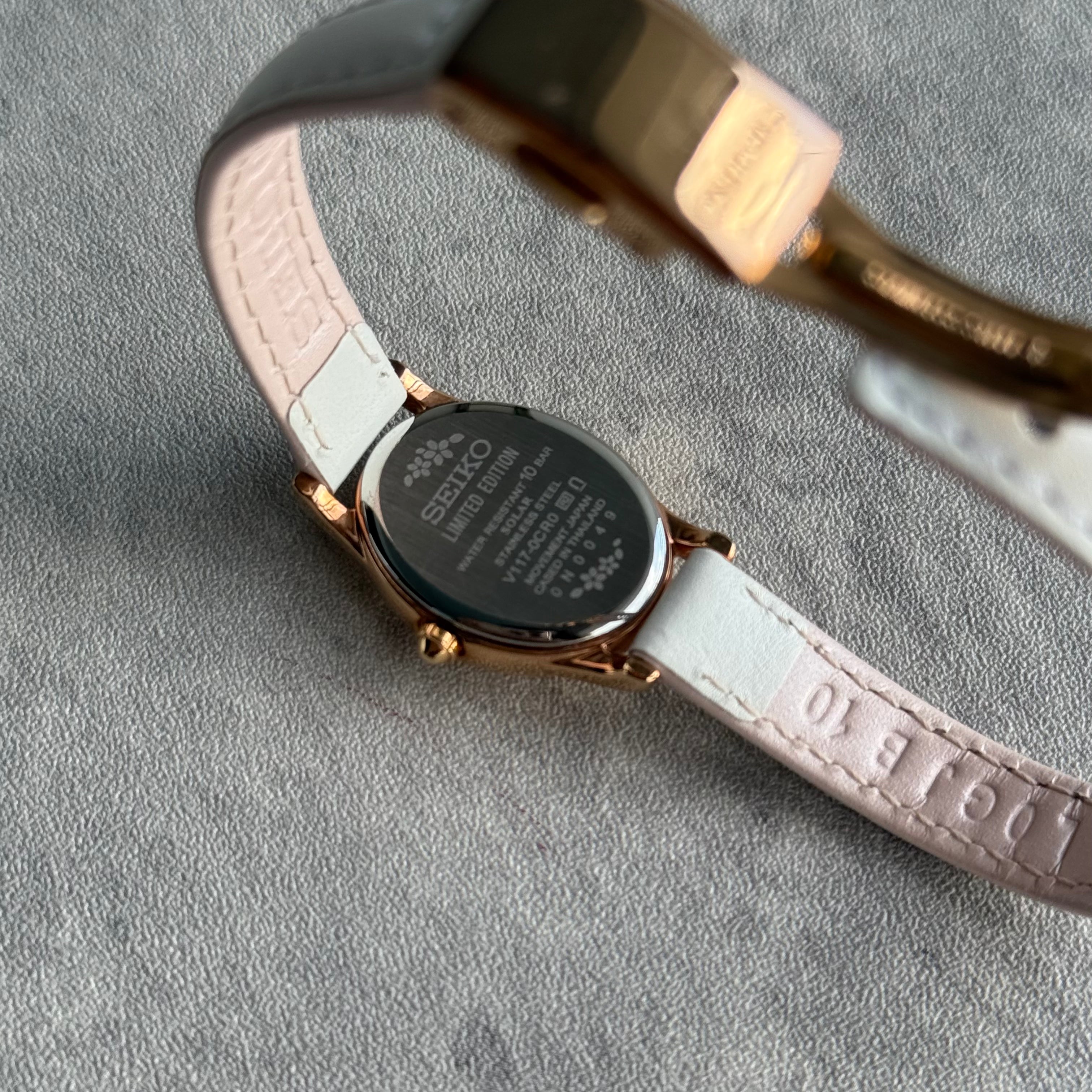 Seiko Sakura Blooming Limited Watch Rose Gold/White