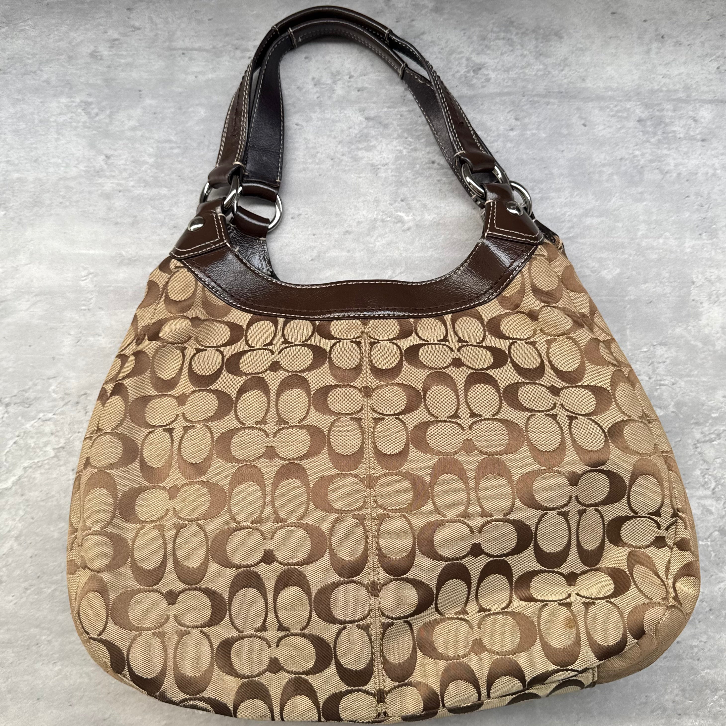 Coach Y2K Soho Hobo Buckle ShoulderBag Brown/Beige