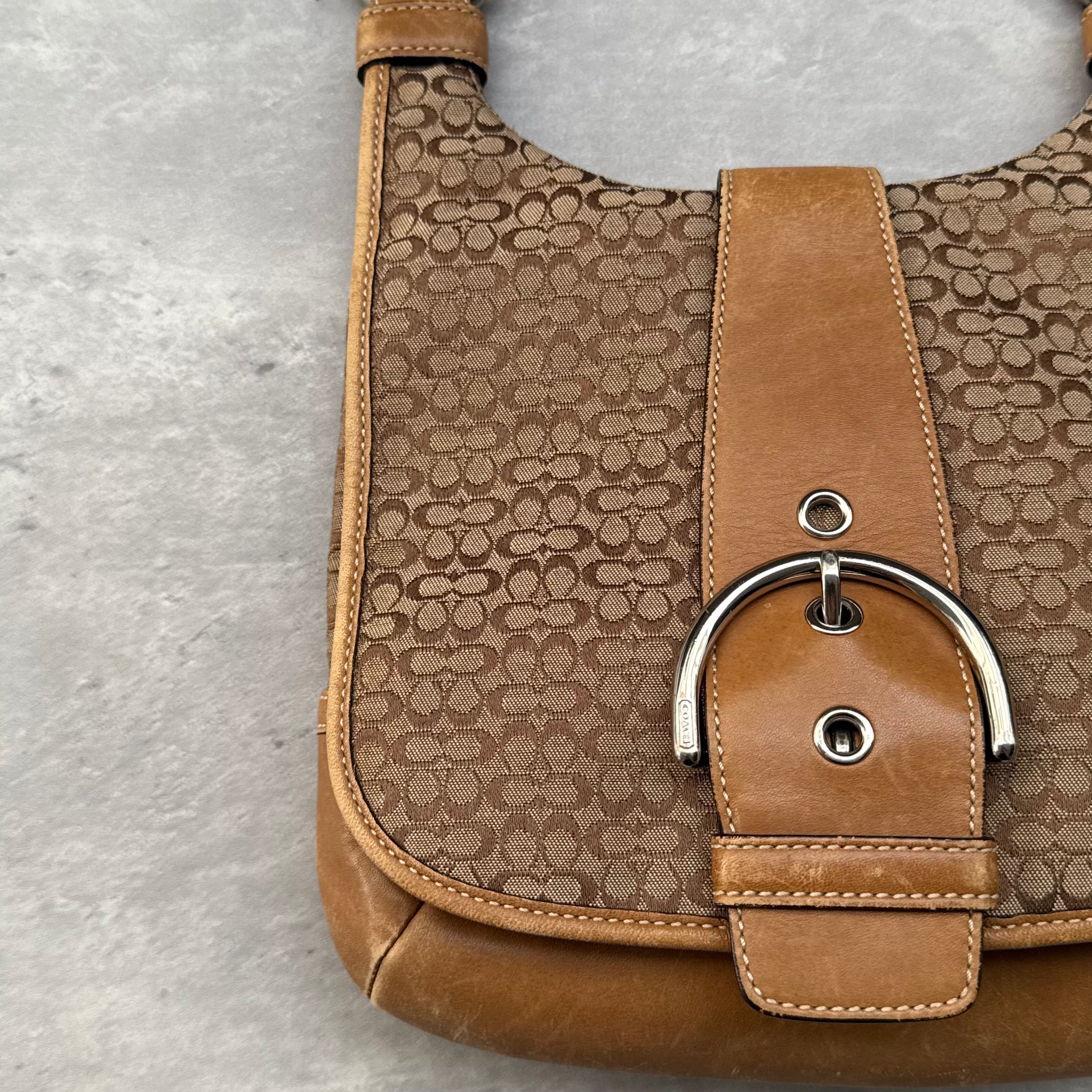 Coach Y2K Signature Soho Crossbody Bag Beige/Tan
