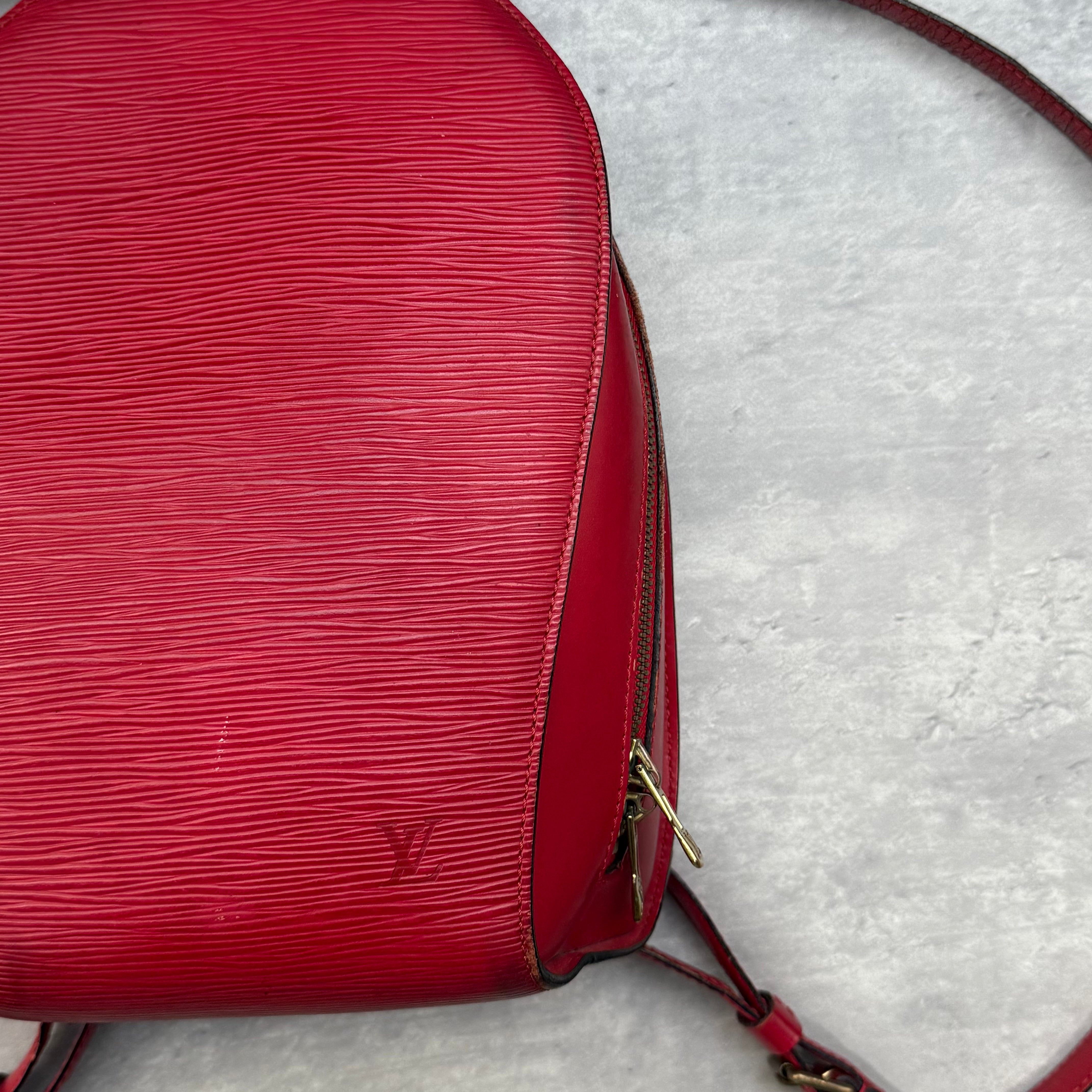 Louis Vuitton Epi Mabillon Backpack Red