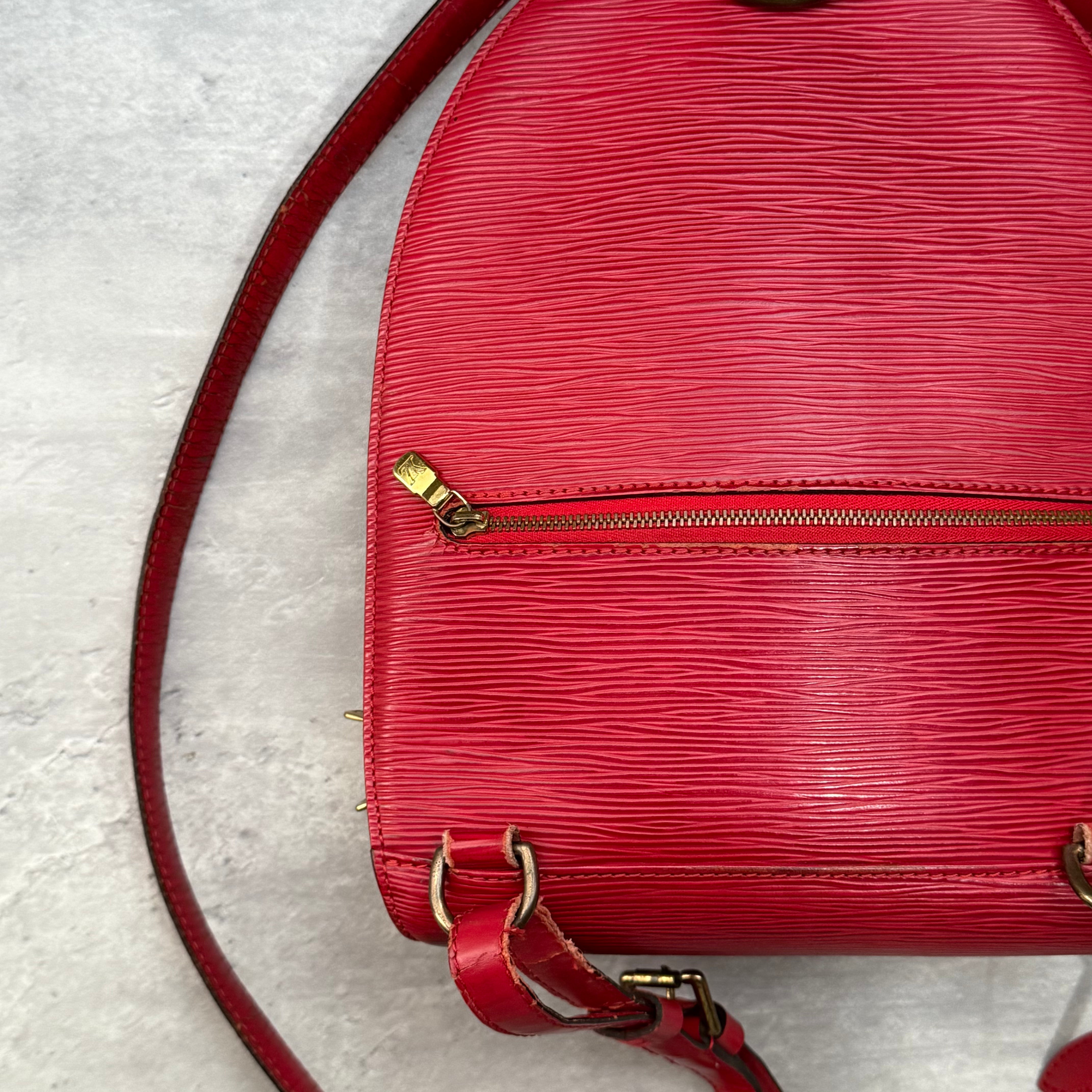 Louis Vuitton Epi Mabillon Backpack Red
