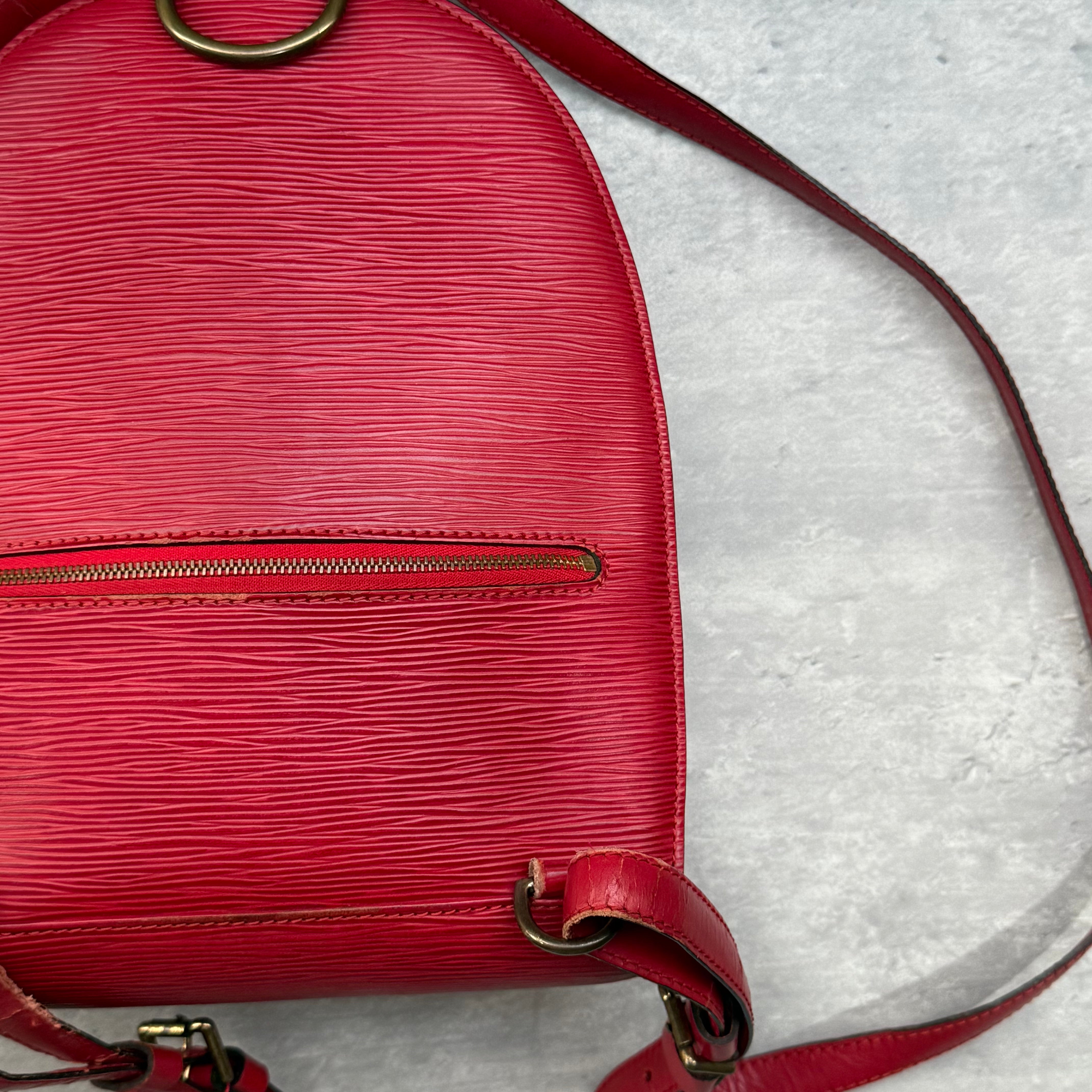 Louis Vuitton Epi Mabillon Backpack Red