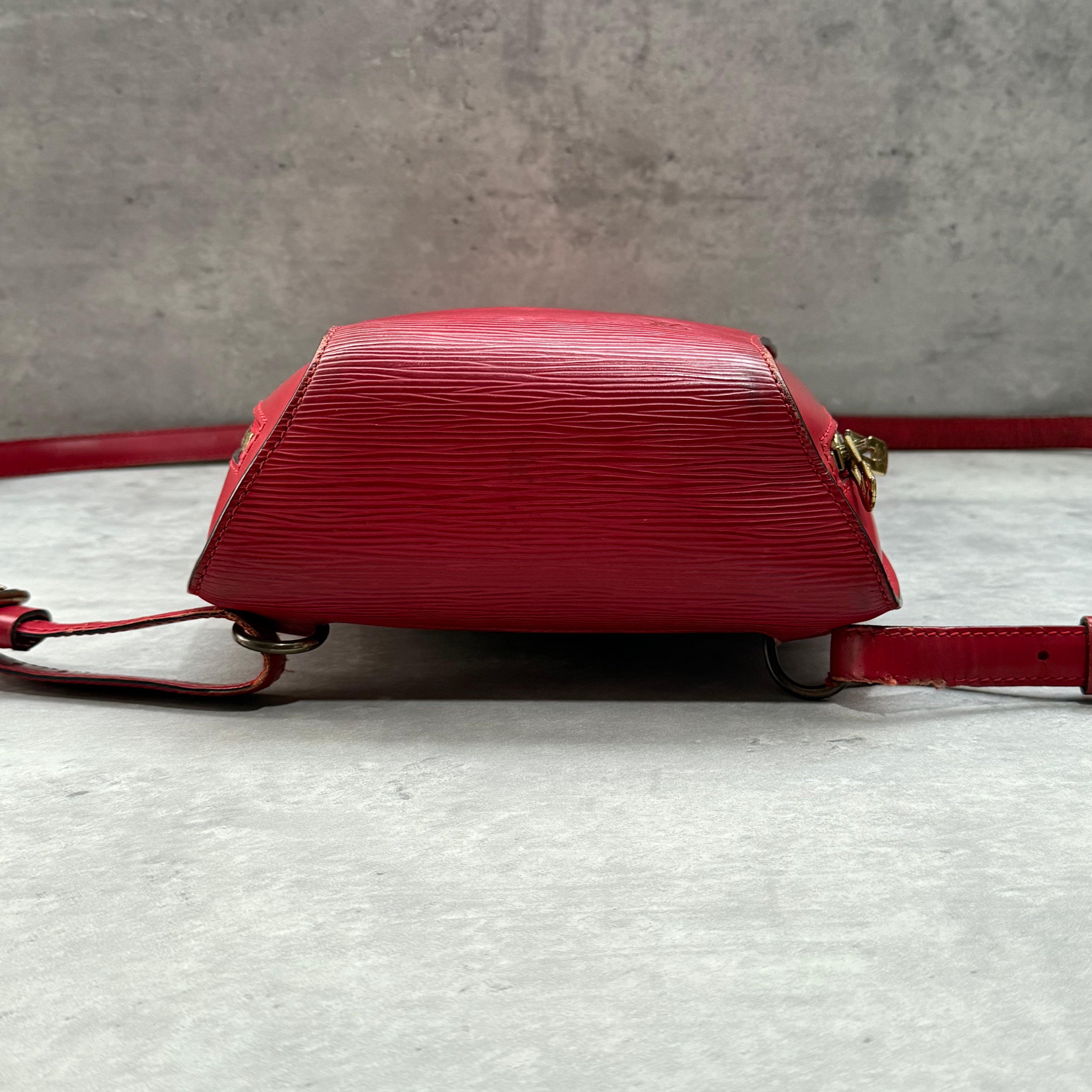 Louis Vuitton Epi Mabillon Backpack Red
