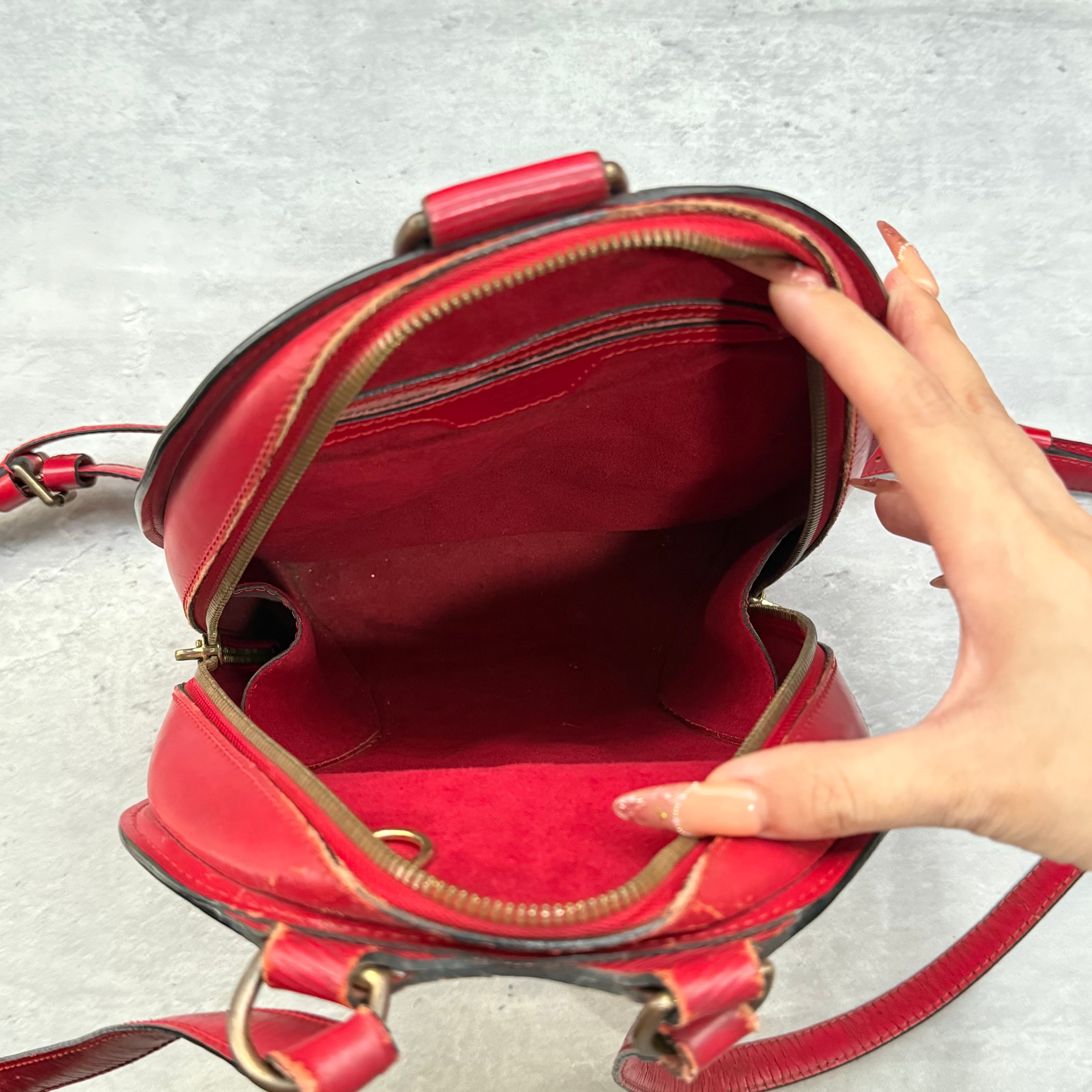 Louis Vuitton Epi Mabillon Backpack Red