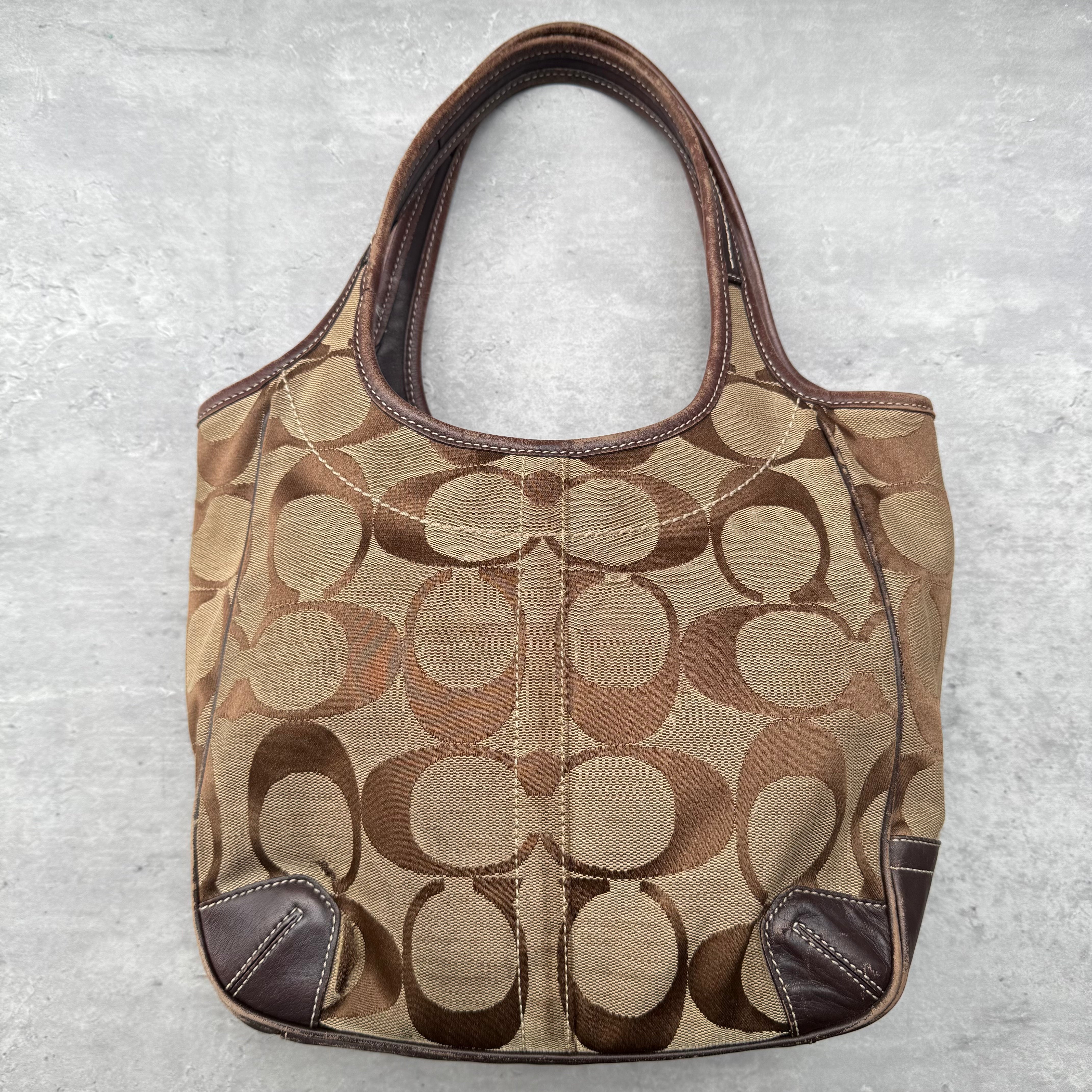 Coach Signature Ergo Tote Bag Brown/Beige