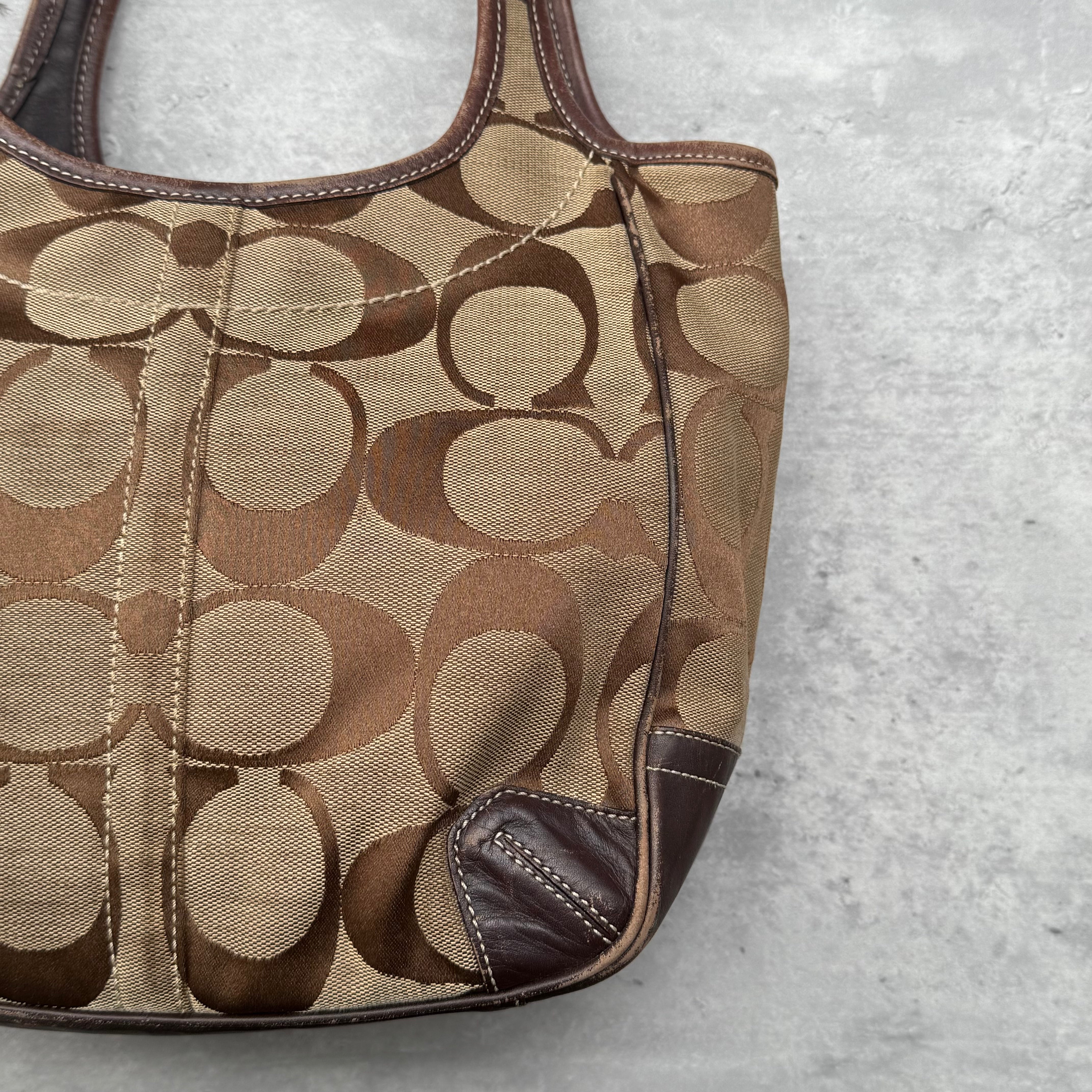 Coach Signature Ergo Tote Bag Brown/Beige