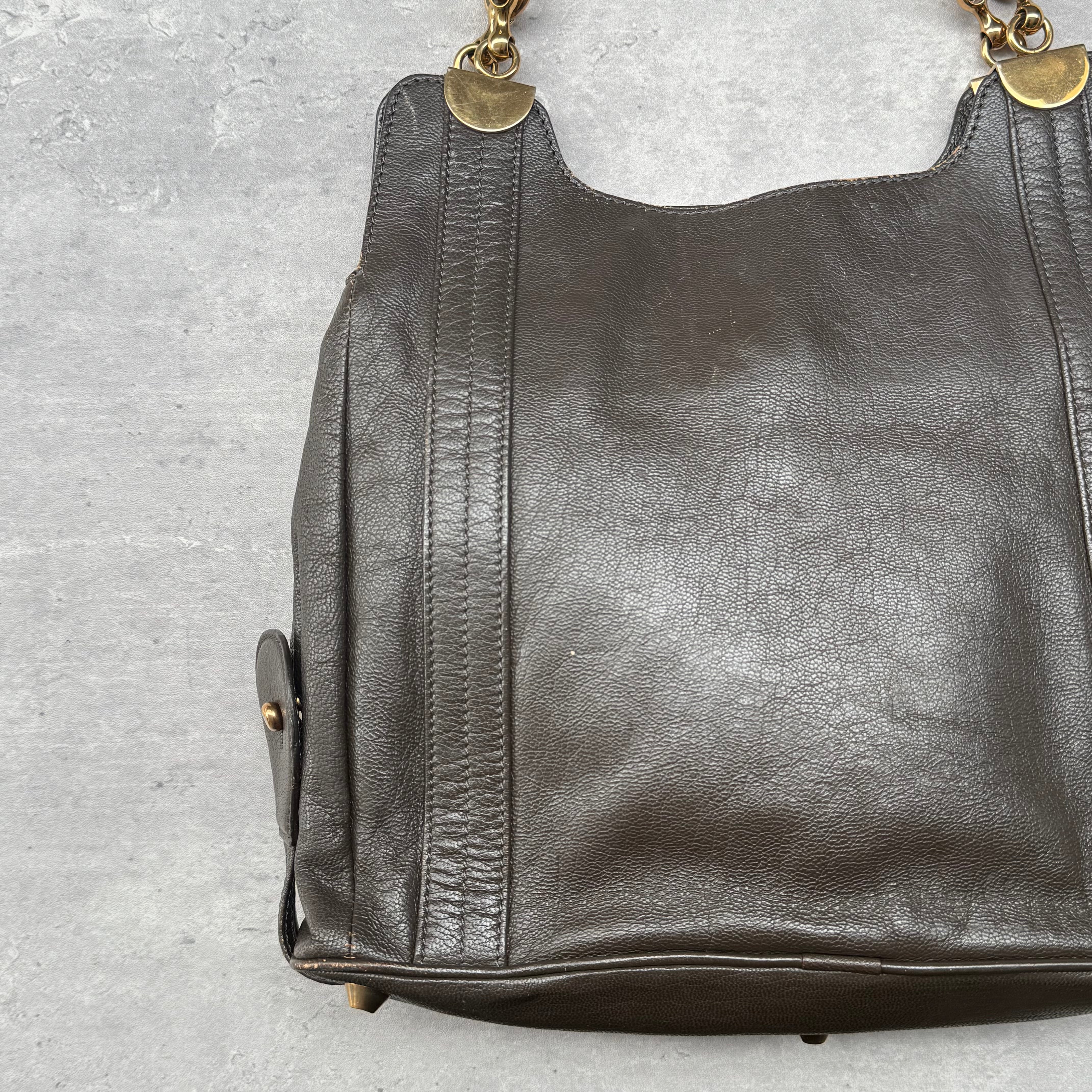 Chloe Irene Leather ShoulderBag Brown