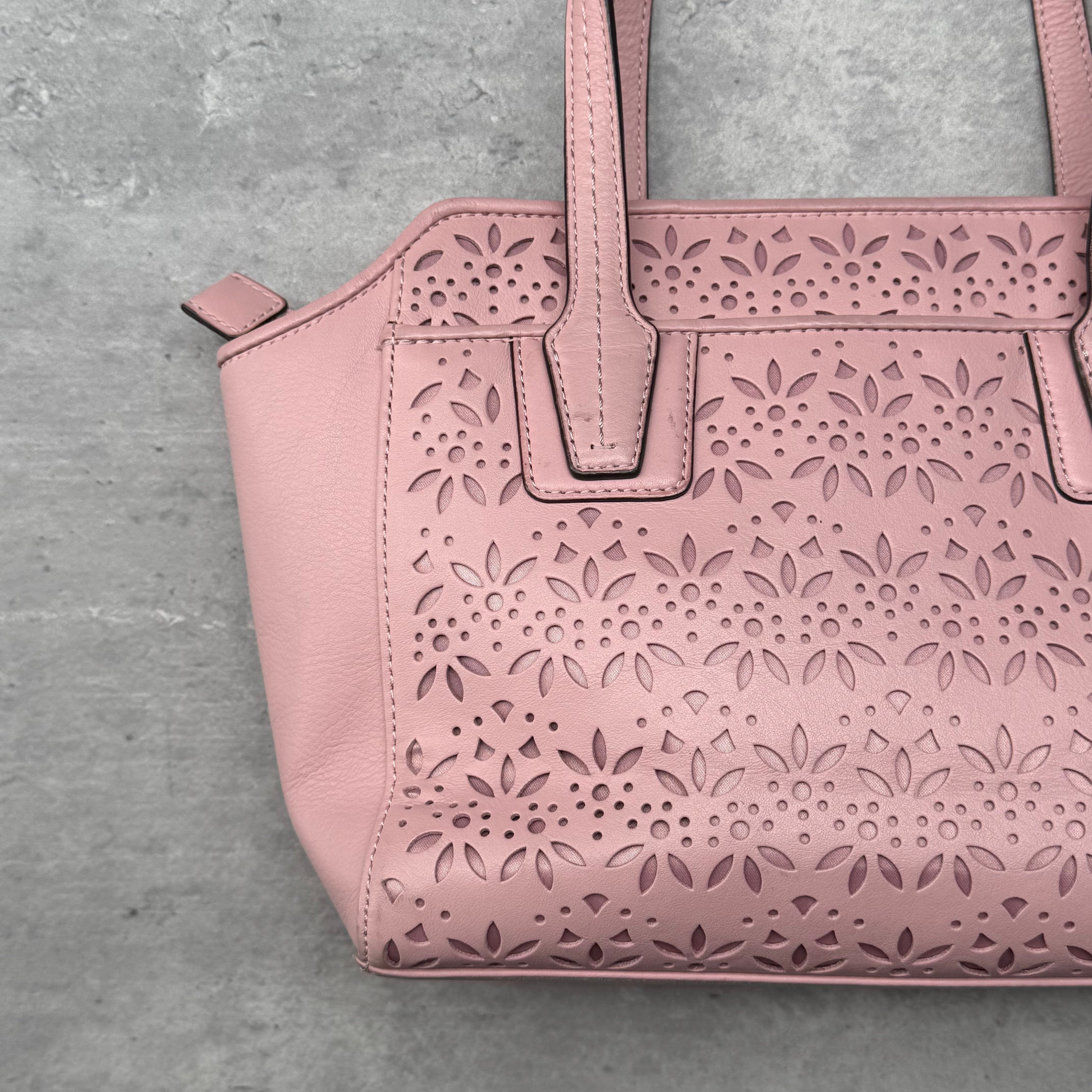 Coach 2Way Taylor Eyelet Bette Mini Tote Bag Pink