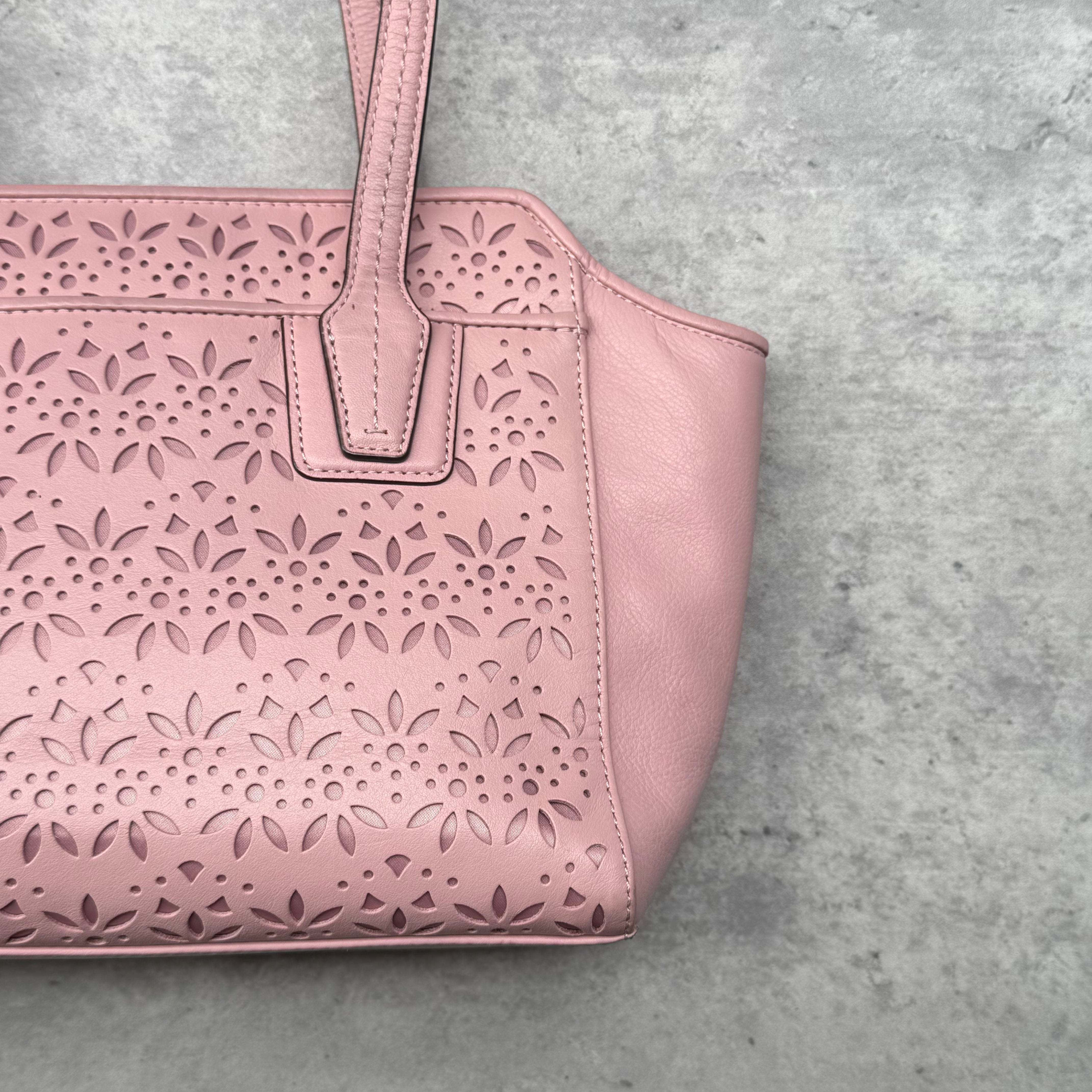 Coach 2Way Taylor Eyelet Bette Mini Tote Bag Pink