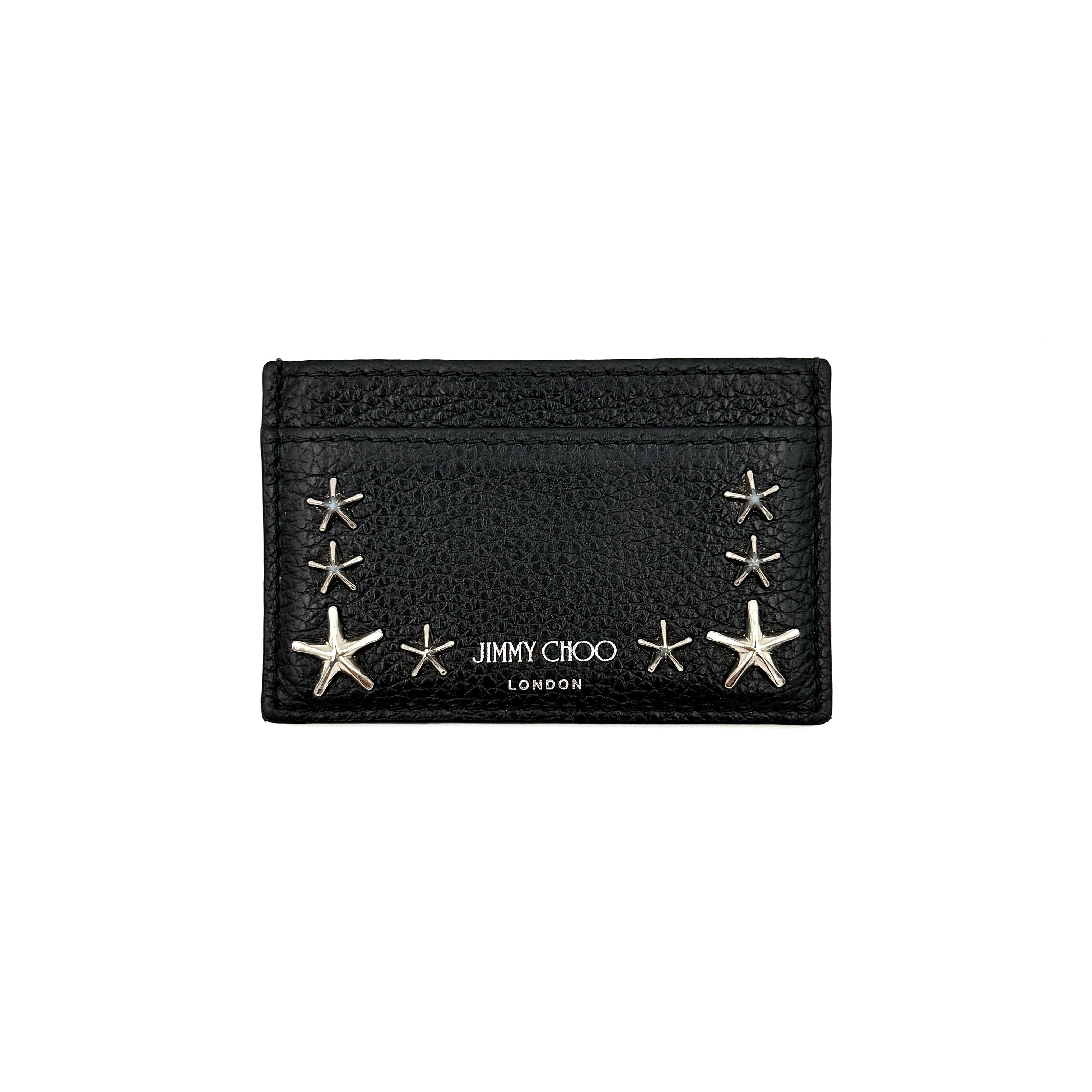 Jimmy Choo Star Studs Cardholder Black