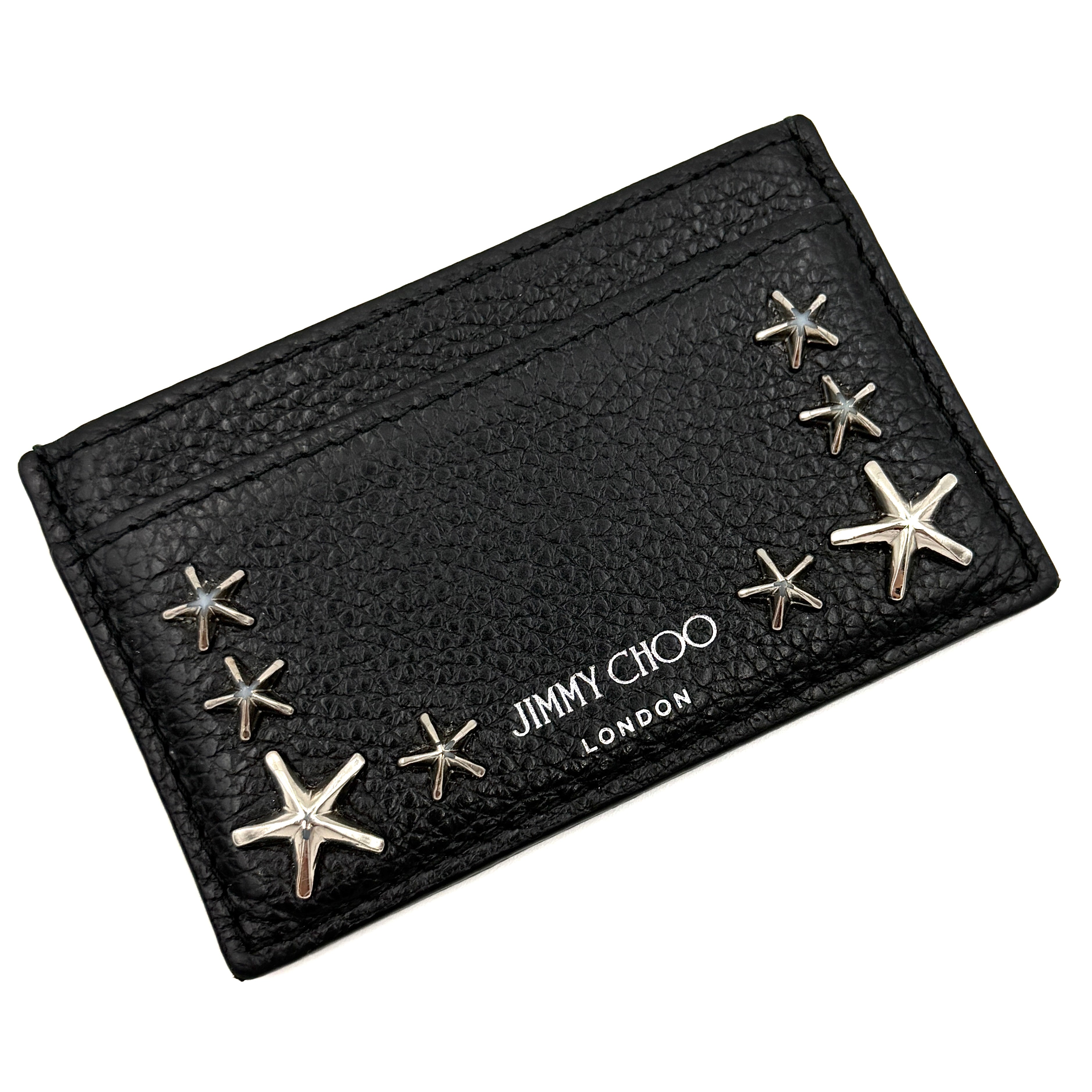 Jimmy Choo Star Studs Cardholder Black