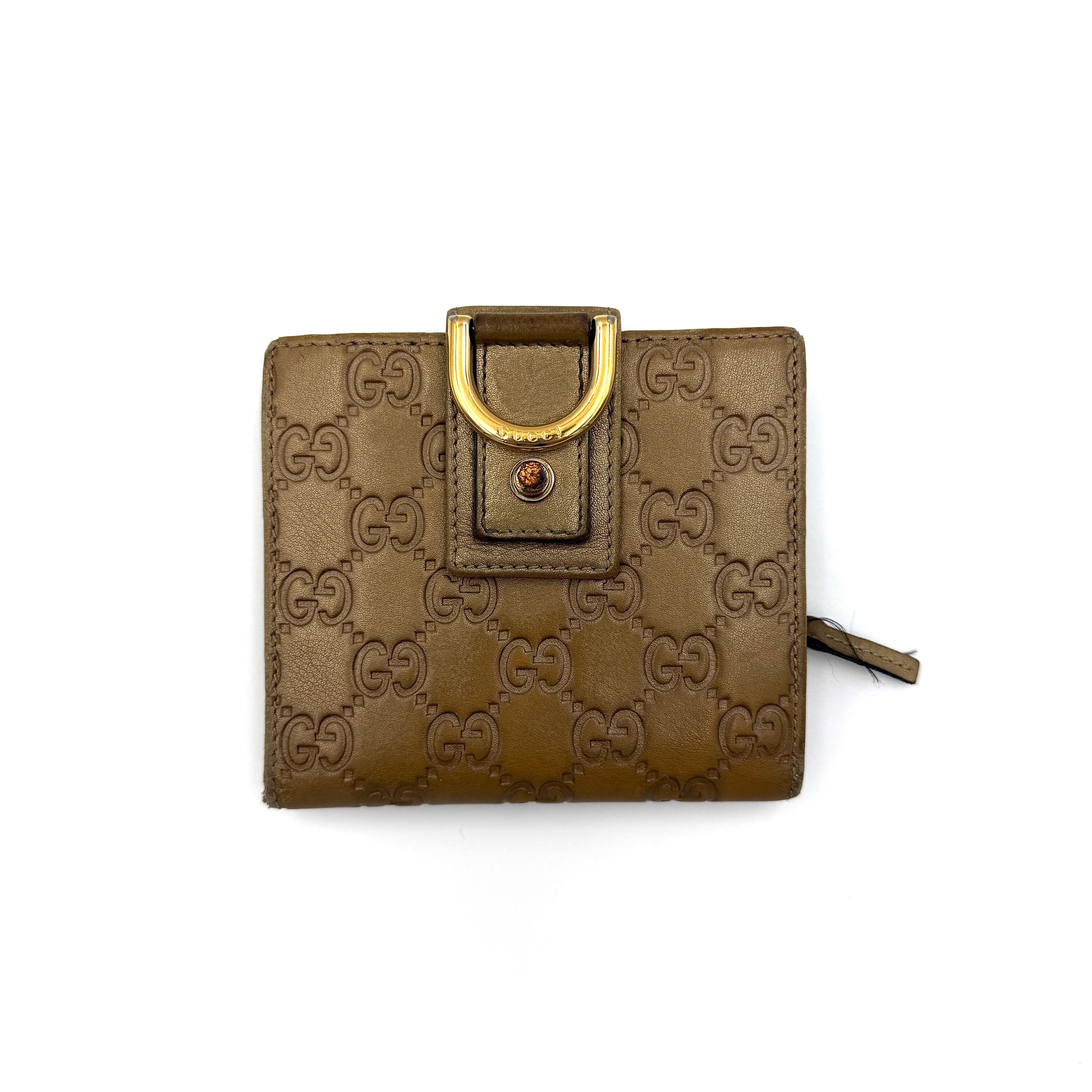 Gucci GG Guccissima D-Ring Wallet Brown