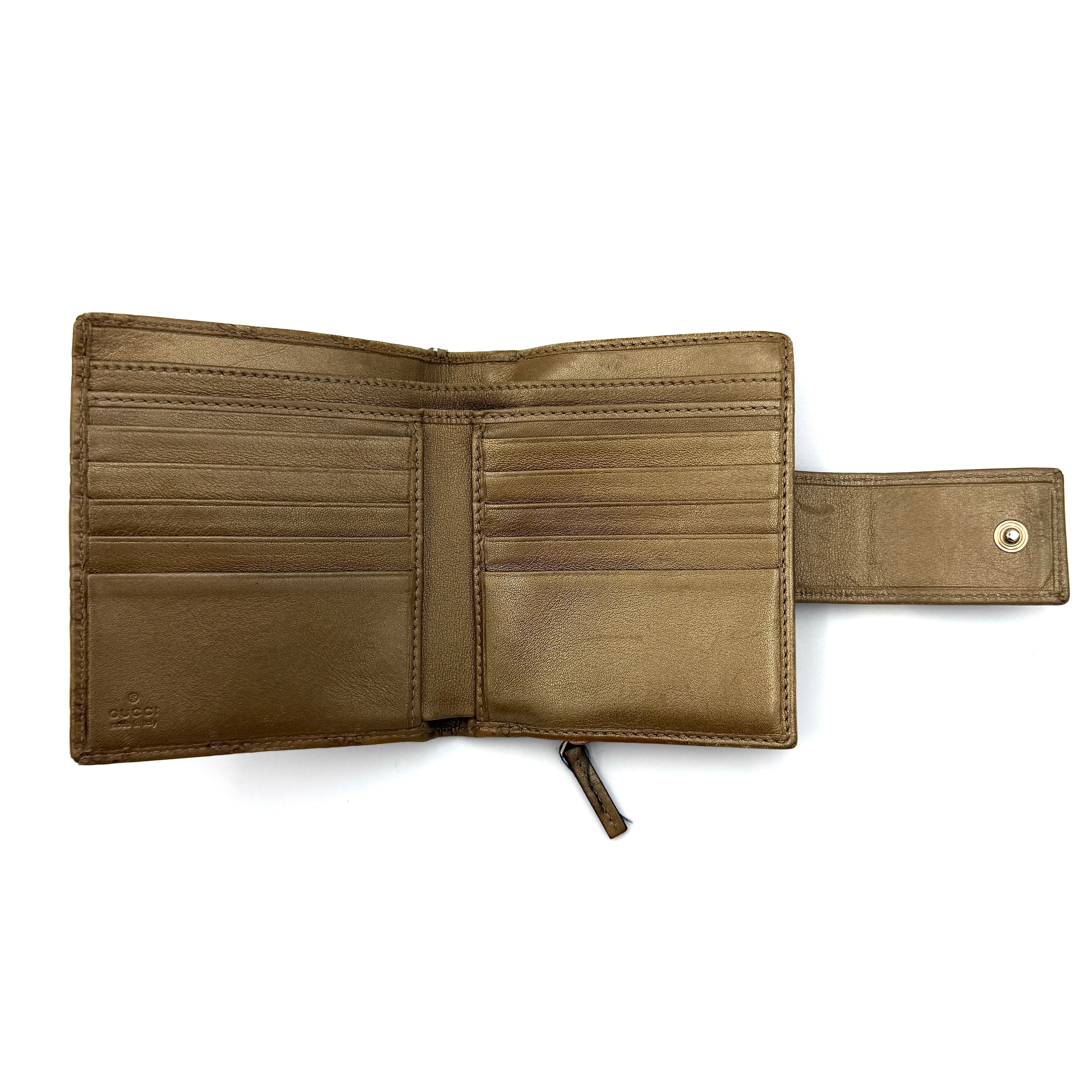 Gucci GG Guccissima D-Ring Wallet Brown