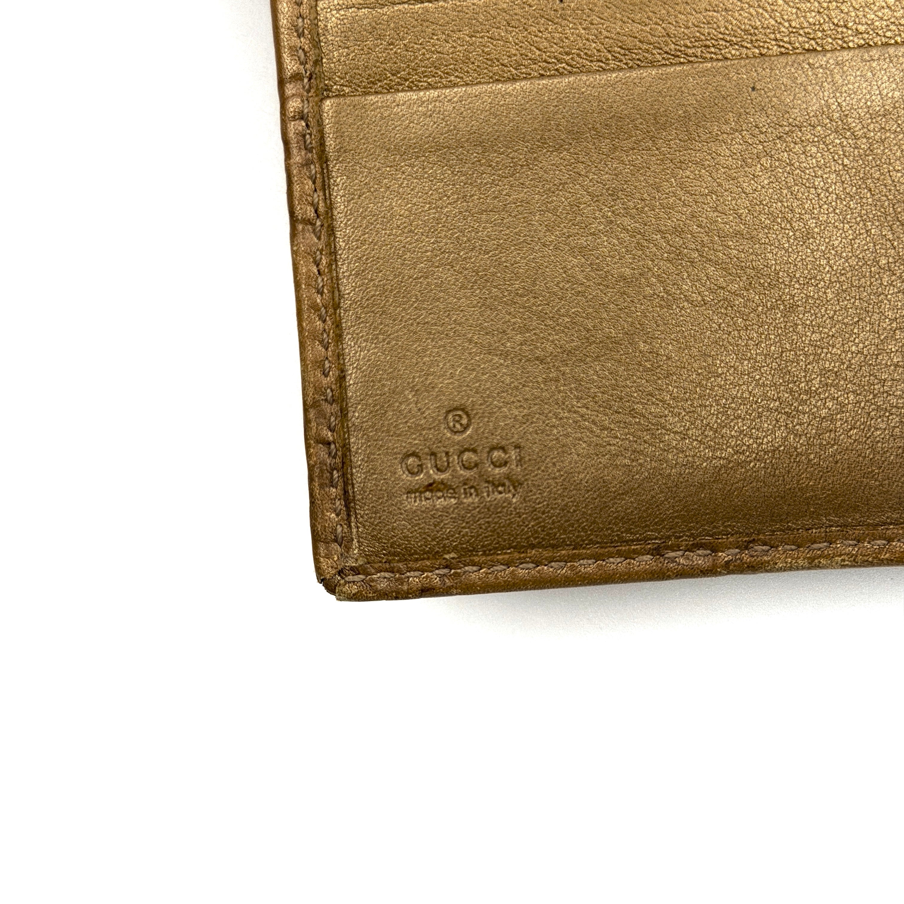 Gucci GG Guccissima D-Ring Wallet Brown