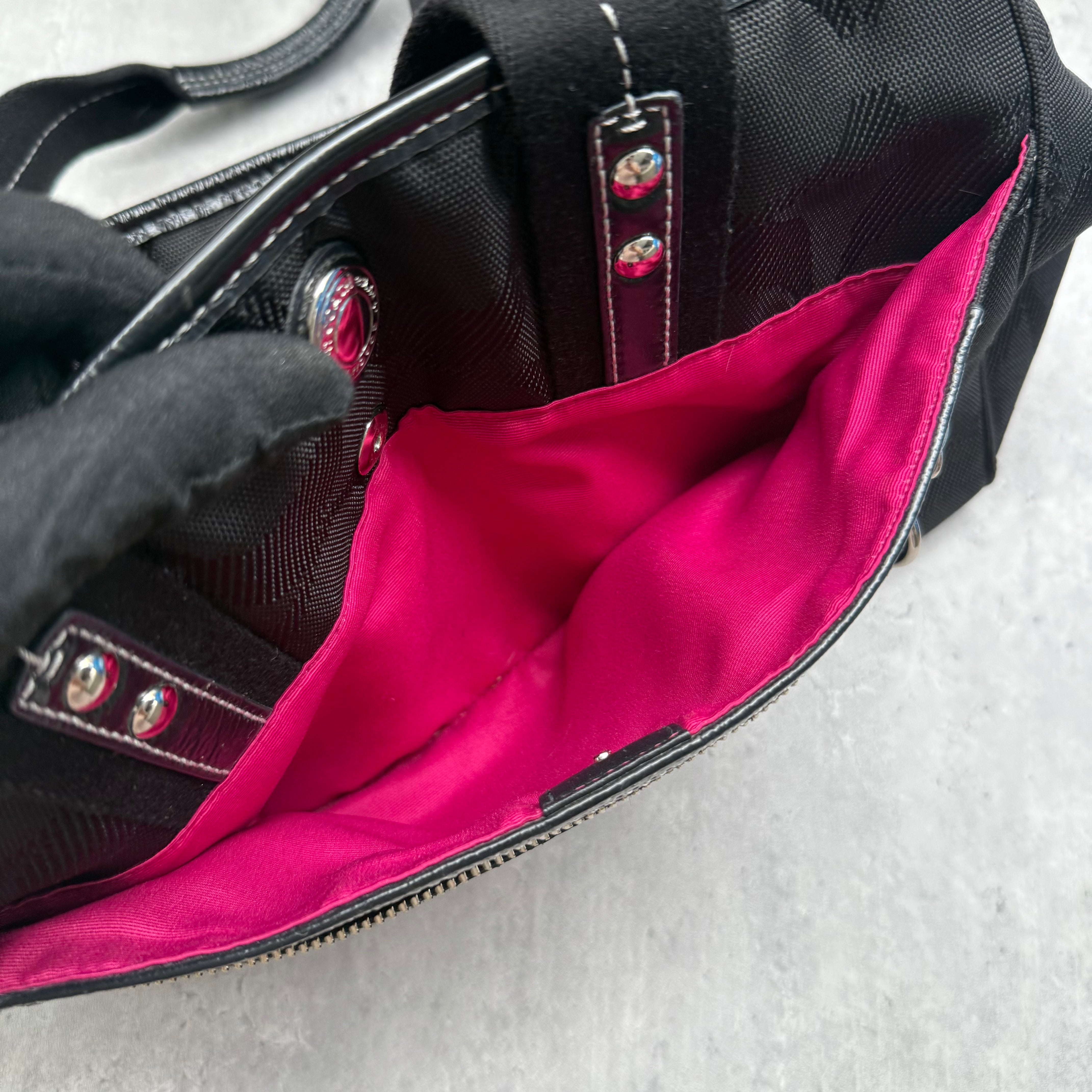 Coach Signature Kyra Daisy Canvas Tote Bag Black