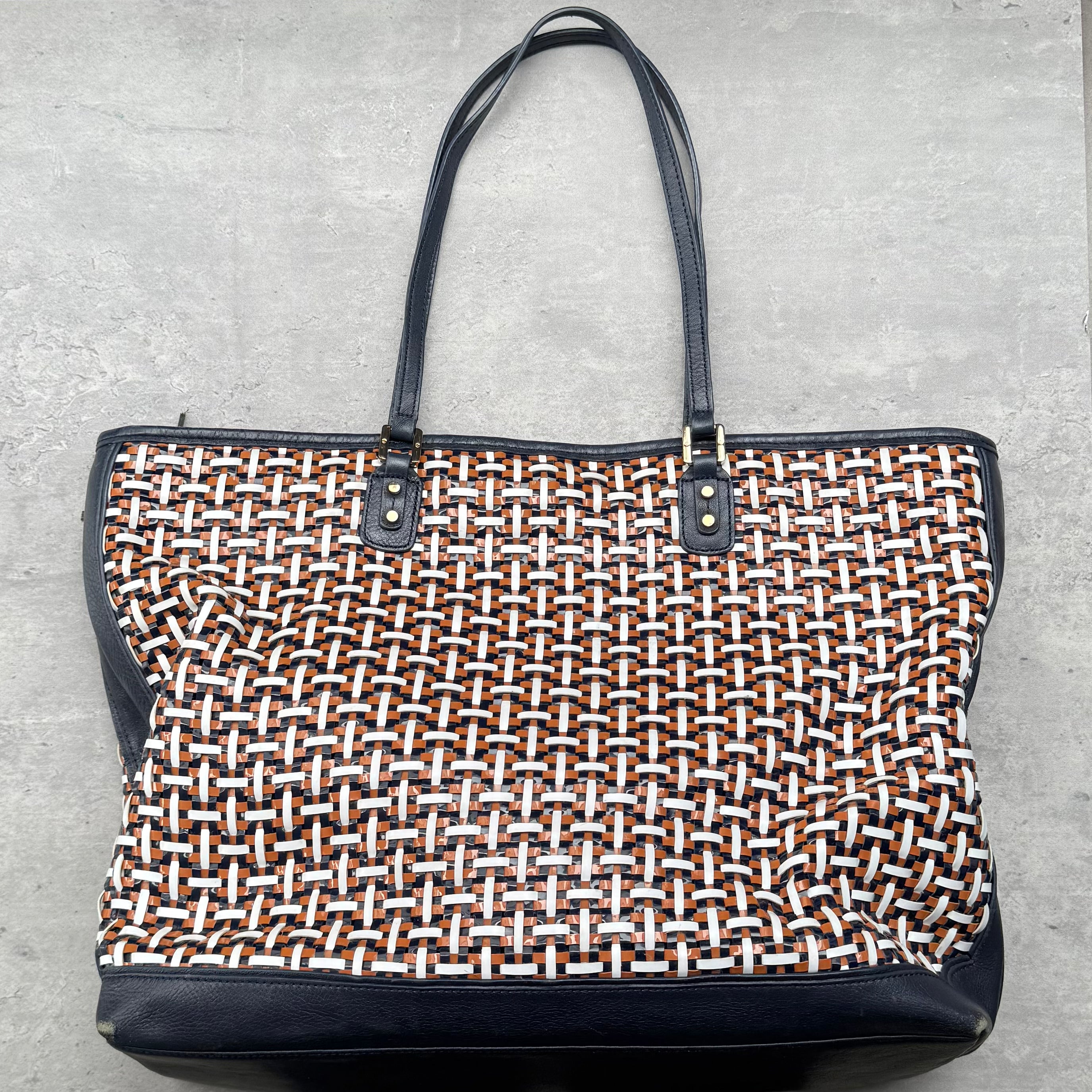 Tory Burch Gemini Link Canvas Tote Bag Multicolor