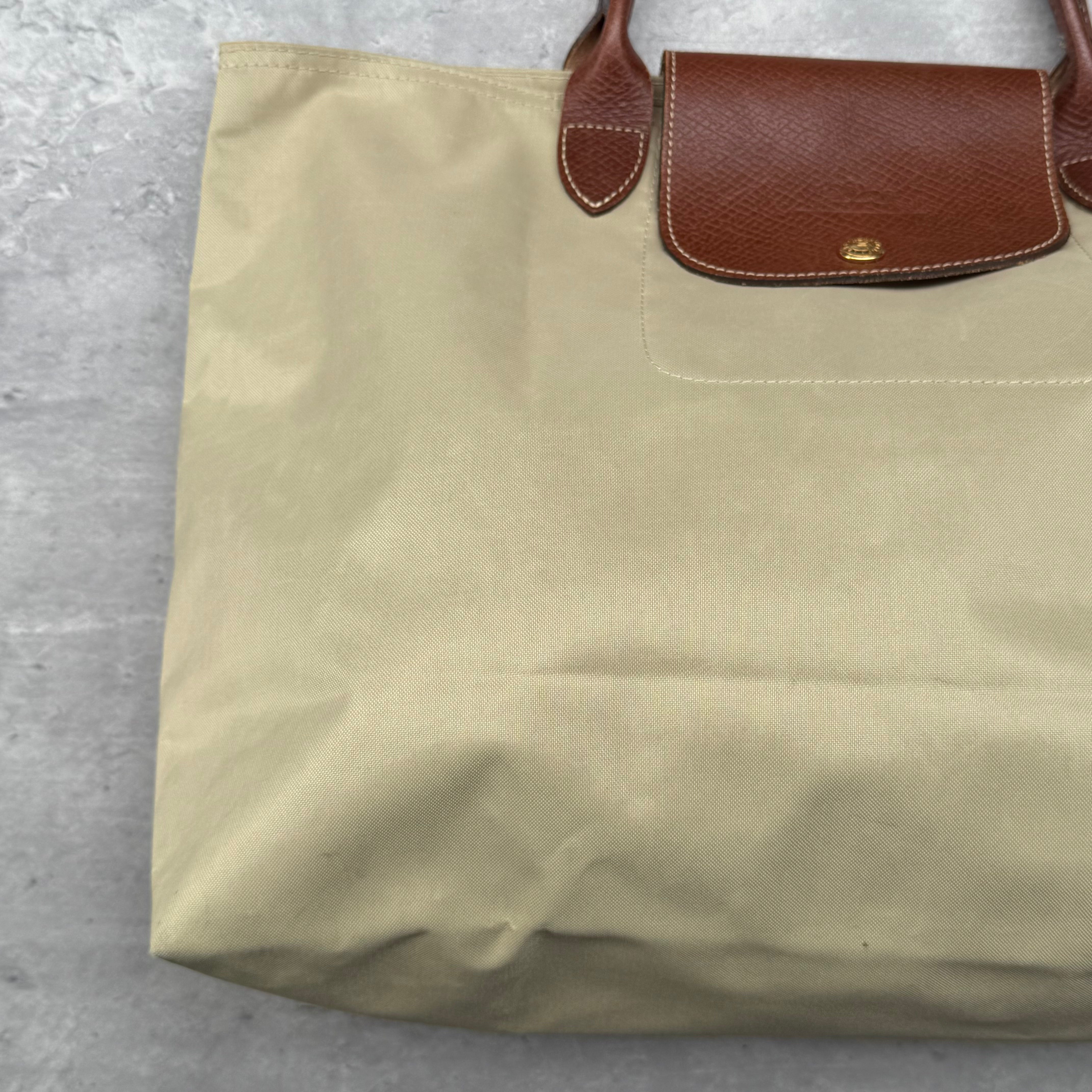 Longchamp Le Pliage Tote Bag Beige/Brown