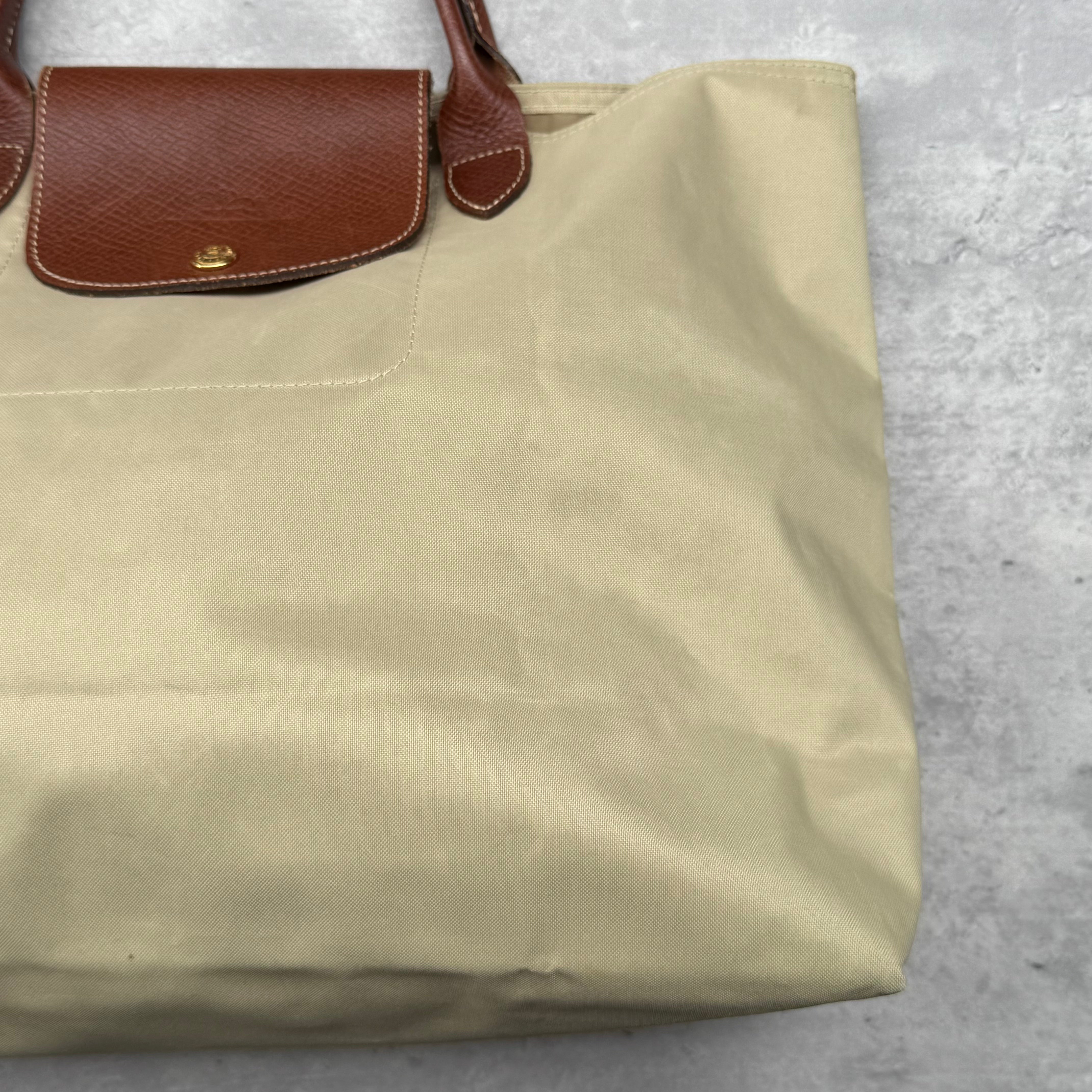 Longchamp Le Pliage Tote Bag Beige/Brown