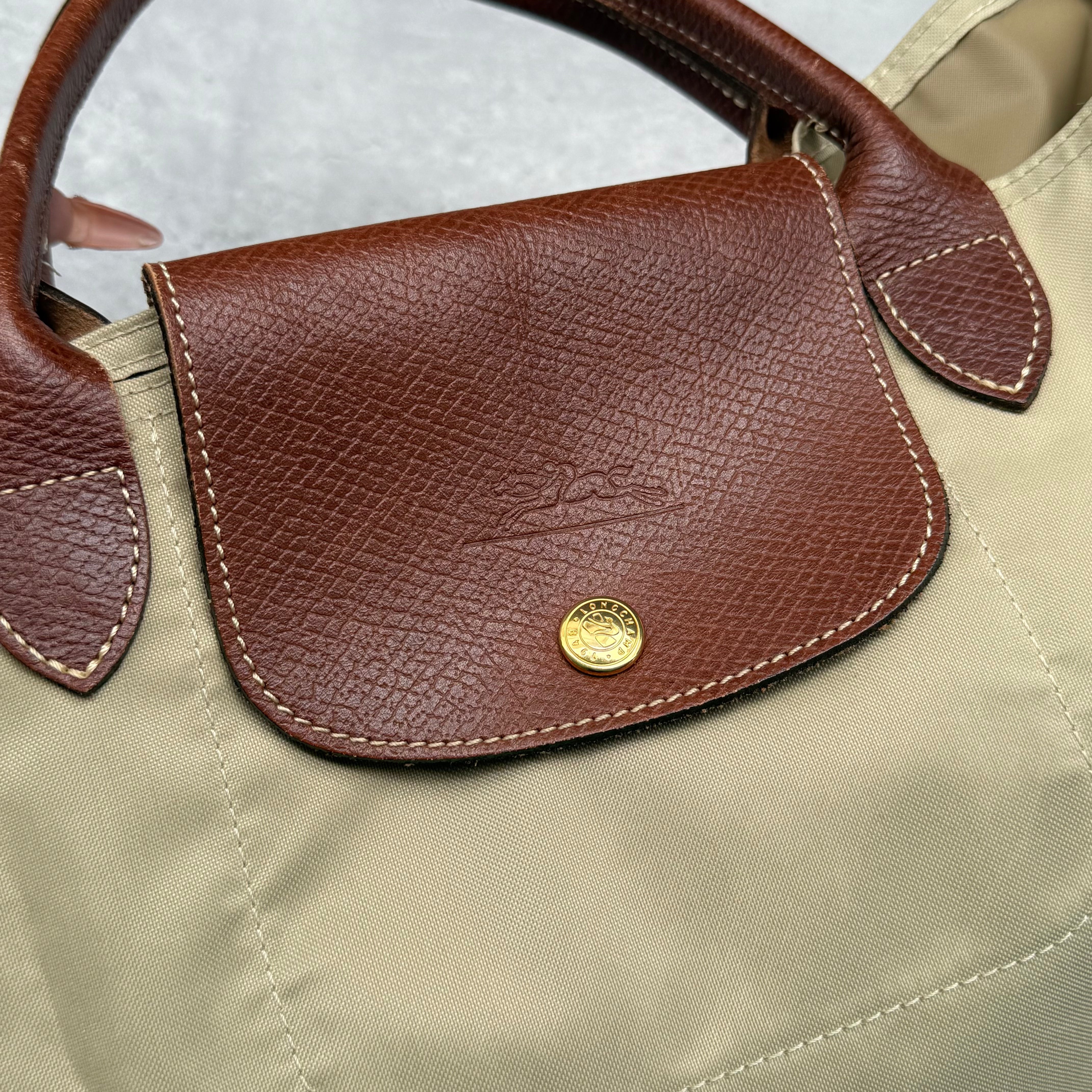 Longchamp Le Pliage Tote Bag Beige/Brown