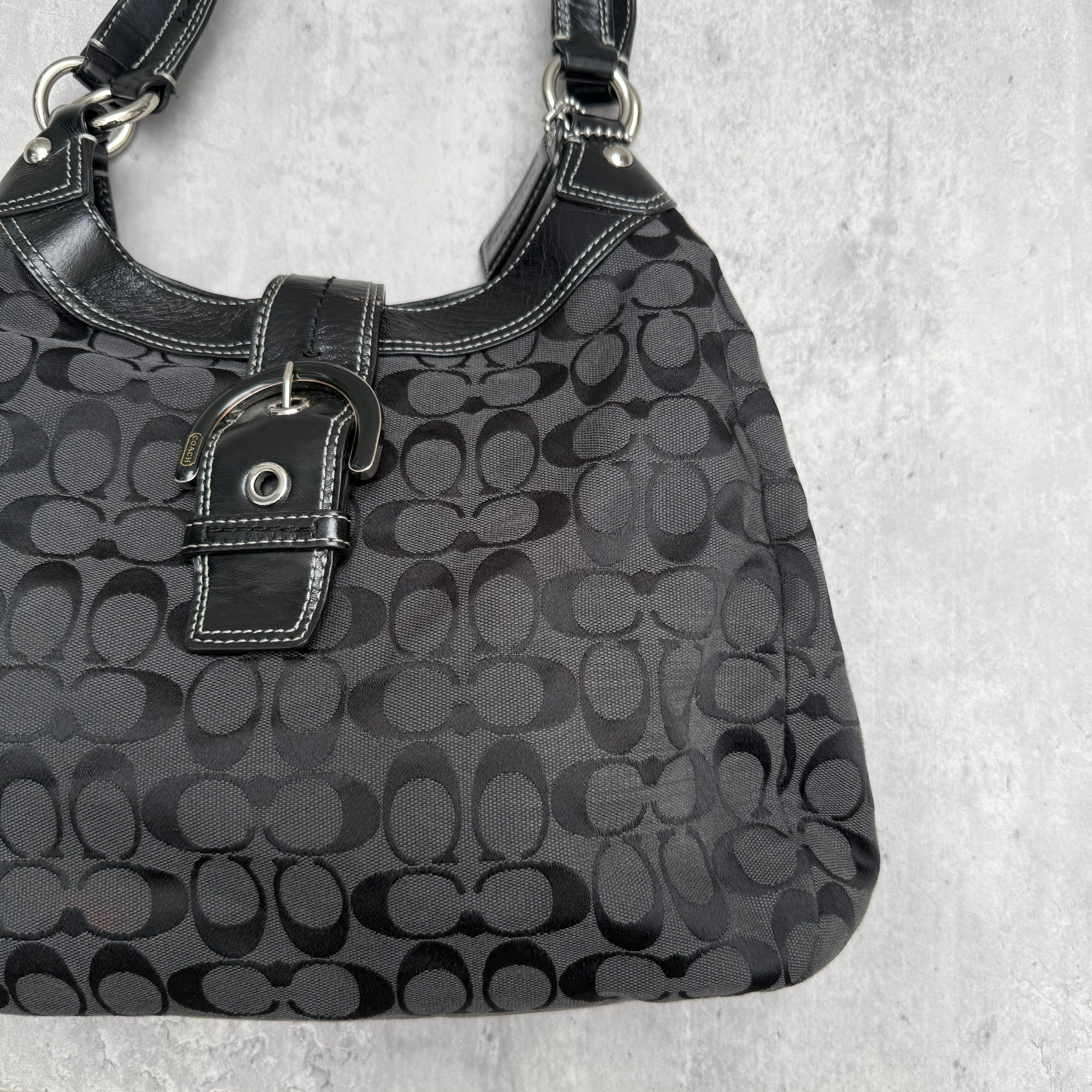 Coach Y2K Soho Hobo Buckle ShoulderBag Black